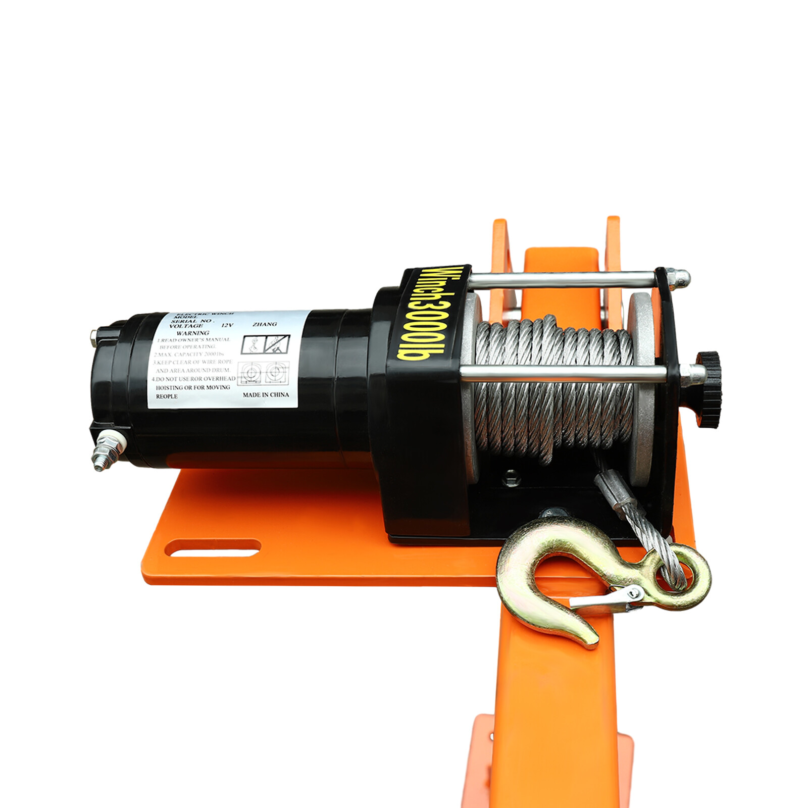 1100LB Truck-Mounted Crane Hoist w/ 12V Electric Winch Pickup Truck Jib Cranes