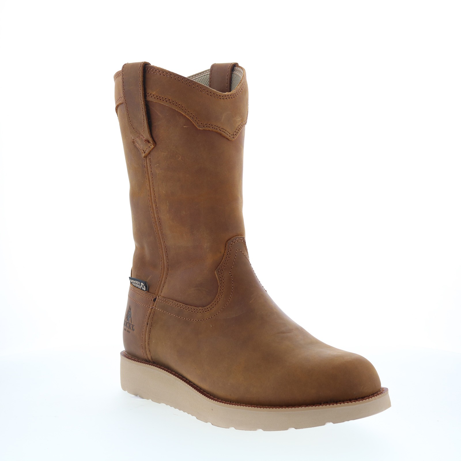 Rocky MonoCrepe Wedge 11″ WP Work Boots Mens Brown Work & Safety Boots