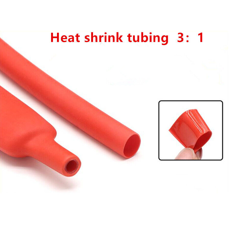 Heat Shrink Tubing Tube Dual Wall 3:1 Marine Adhesive Glue Lined Waterproof Red