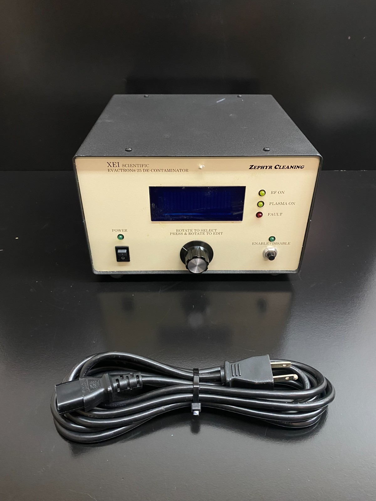 XEI Scientific EVACTRON 25 DE-Contaminator Zephyr Cleaning