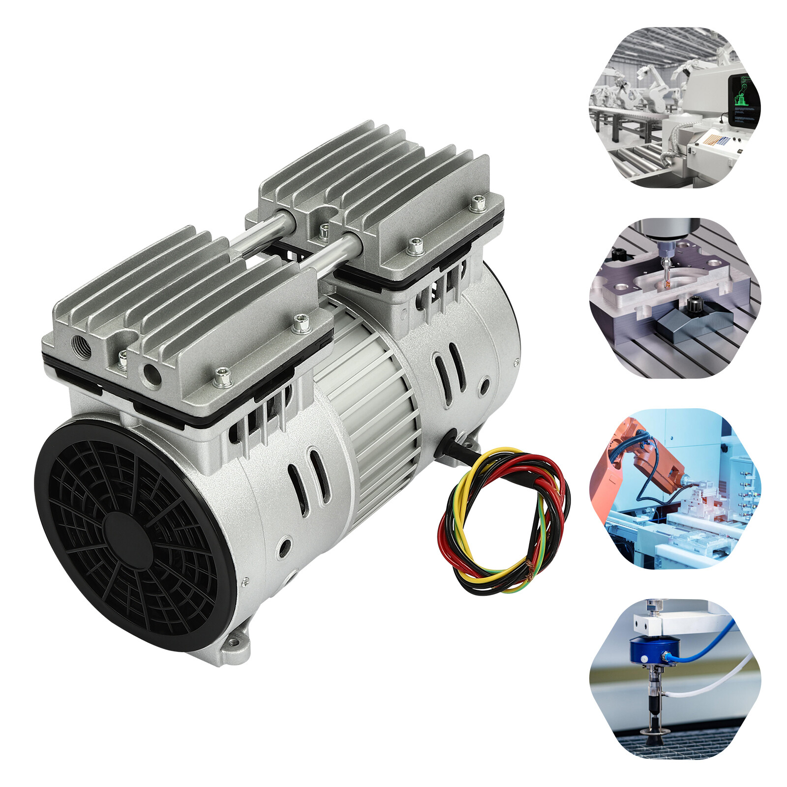 Air Compressor Head Oil-free Silent Air Pump Small Air Pump Head Motor 550W NEW