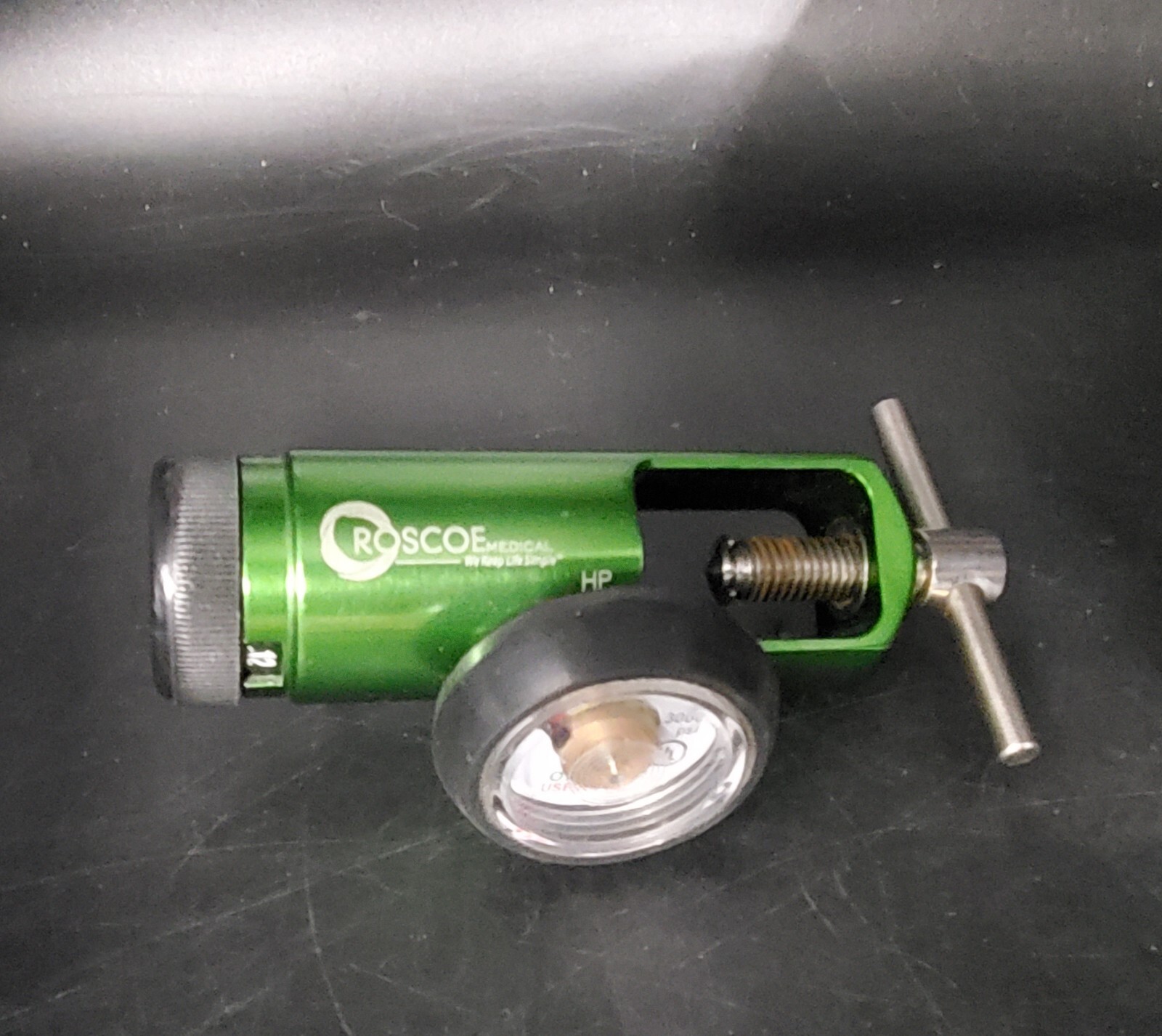 ROSCOE Medical RMI-08MINI Brass-Sleeved O2 Regulator,50PSI CGA 870,3000 PSI *H
