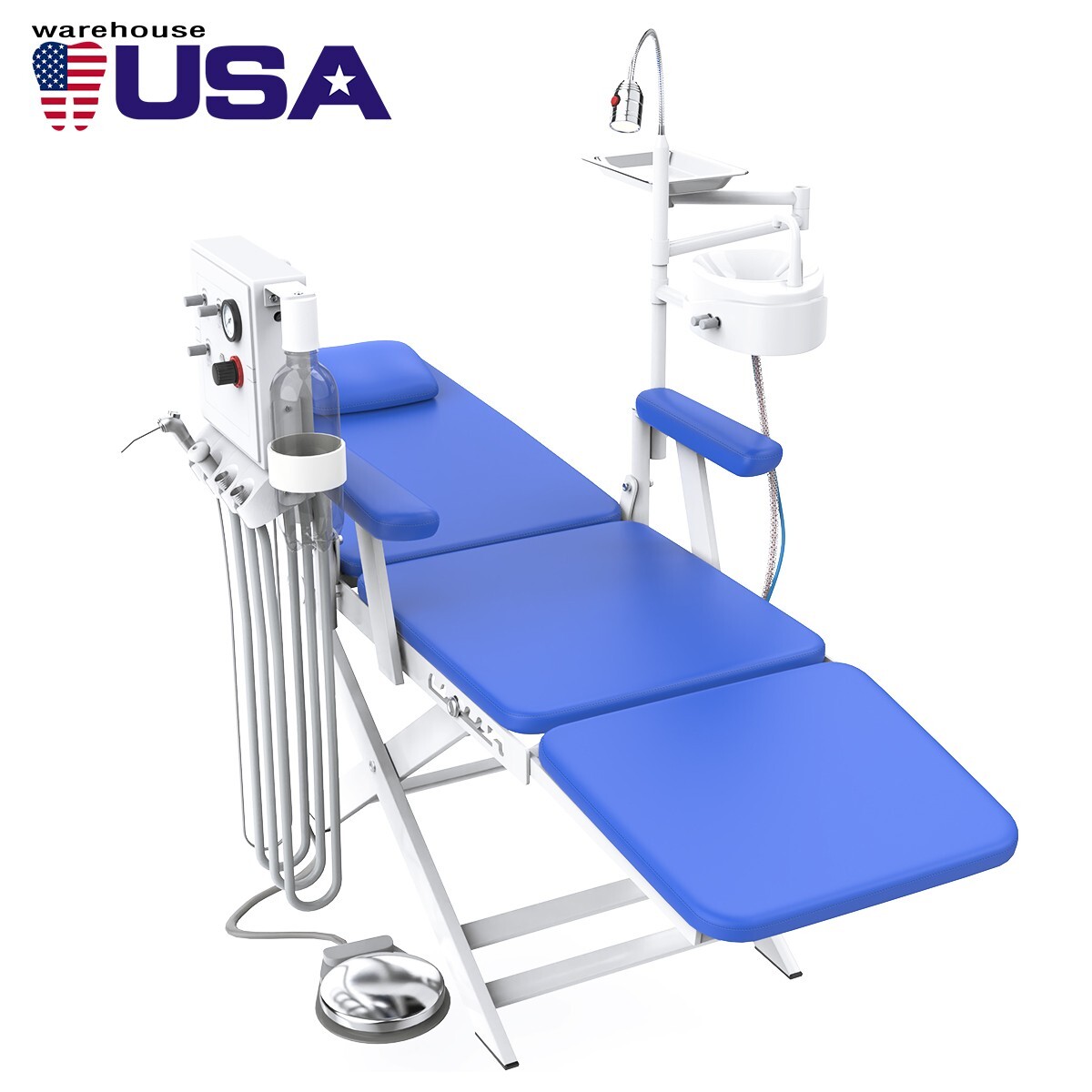 Portable Dental Delivery Treatment Cart Unit High Suction BD-402A/ Folding Chair