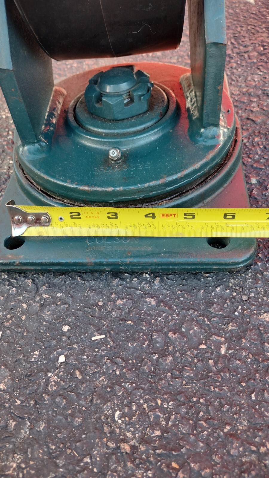 [2] COLSON CASTORS 4″x10″Wheels 12-1/2″ Height 47 lbs each NOS See pics details.