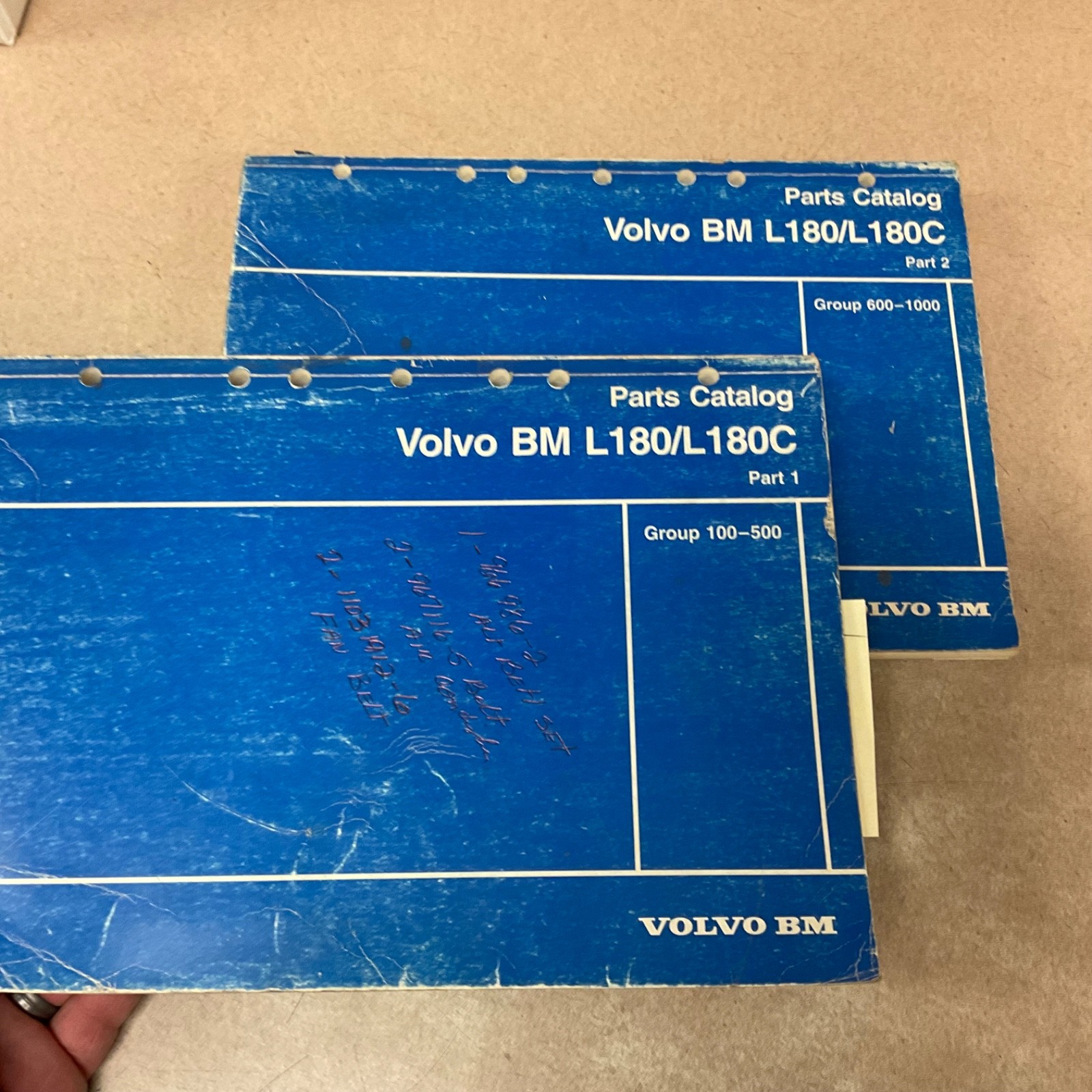 Volvo Michigan L180 L180C WHEEL LOADER PARTS MANUAL CATALOG BOOK LIST GUIDE SET