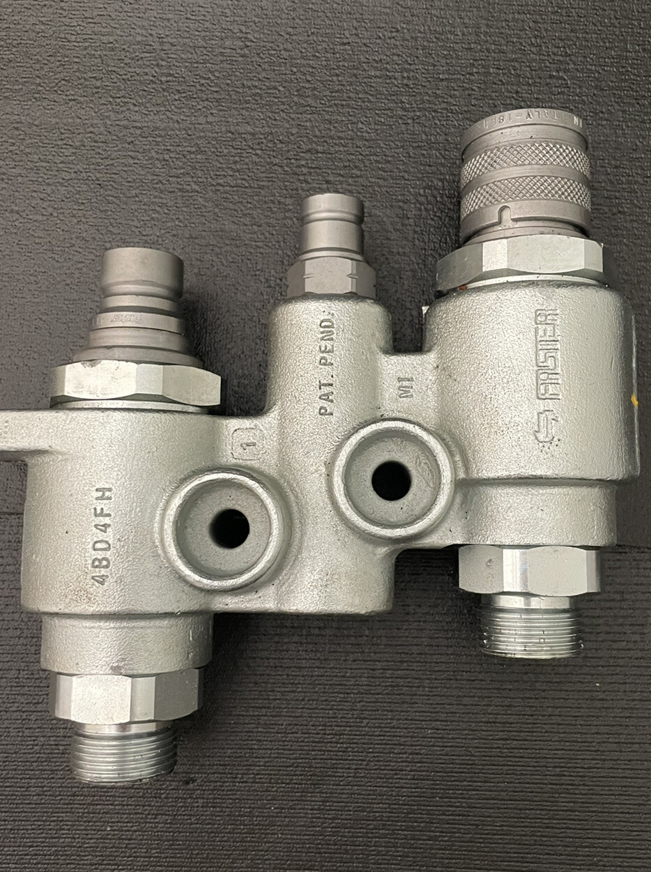 Faster 4BD4FH Hydraulic Manifold Quick connect flat face saturn block bobcat