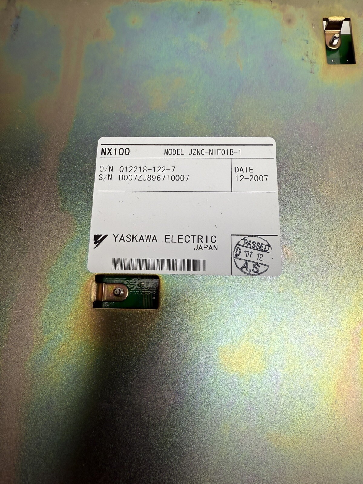 Yaskawa JZNC-NIF01B-1 NX100 communication board