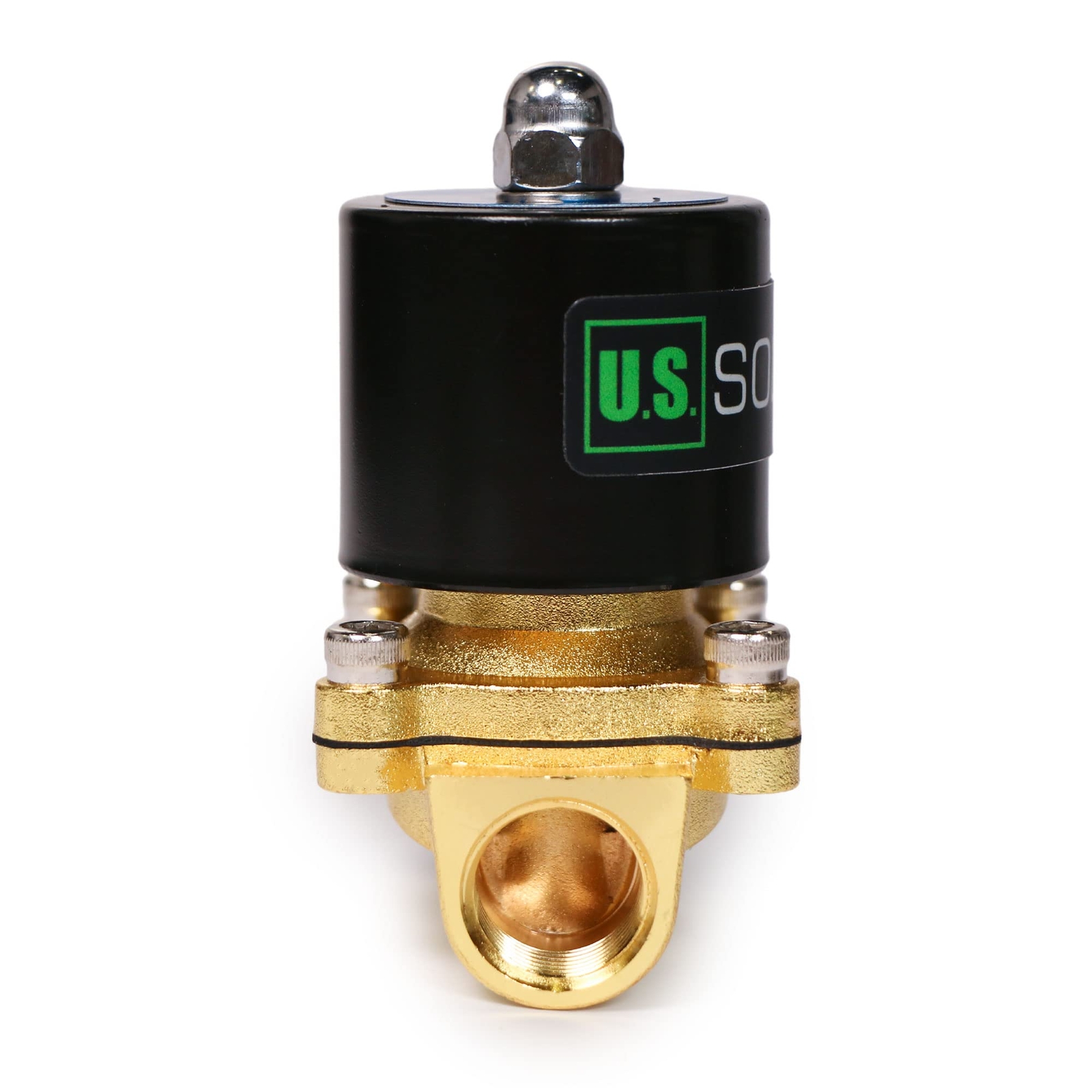 U.S. Solid Zinc-Alloy Solenoid Valve 1/2″ Electric Water Valve AC 24V NBR Seal