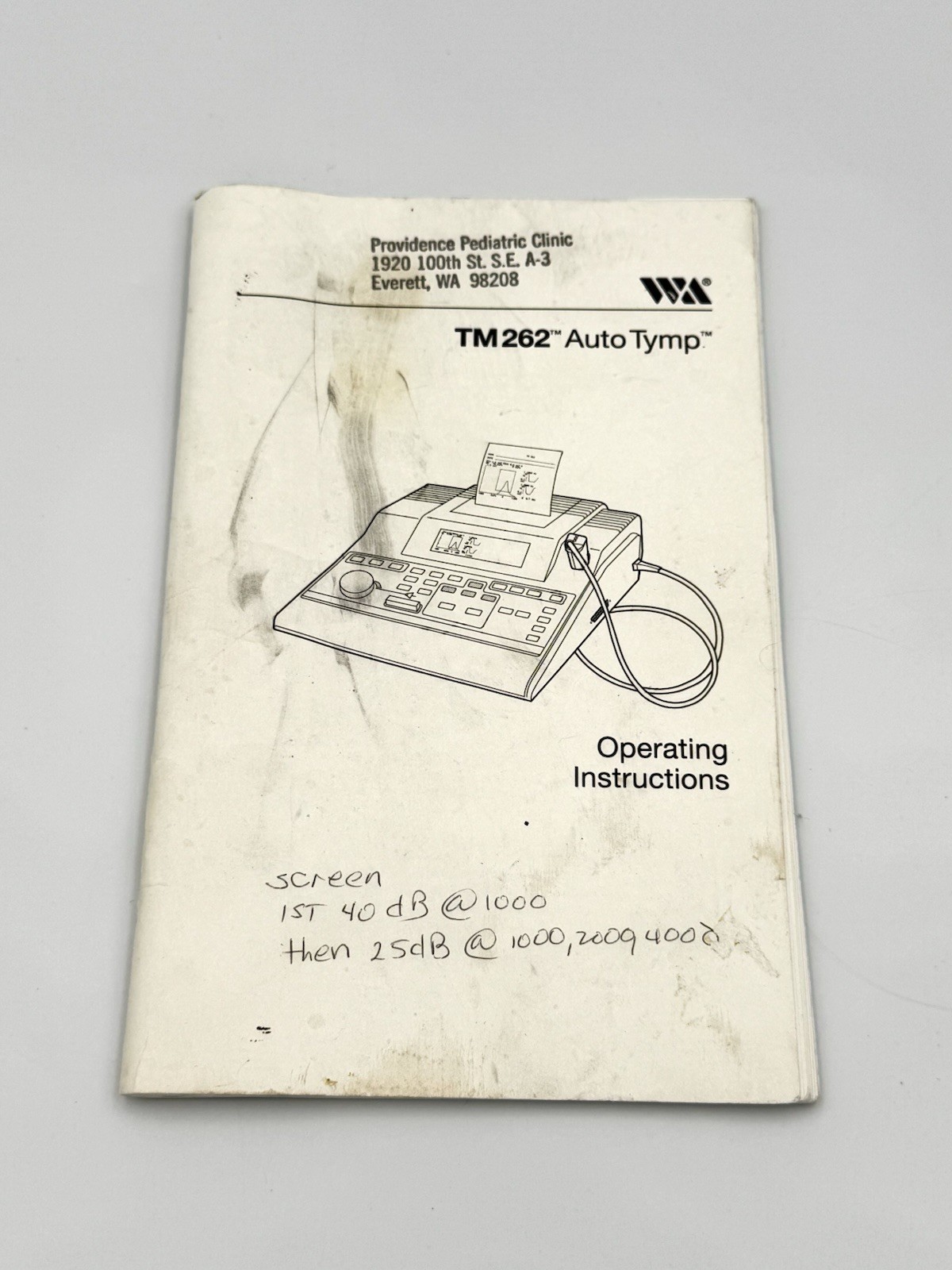 Welch Allyn TM 286 AutoTymp System -30 DAY WARRANTY