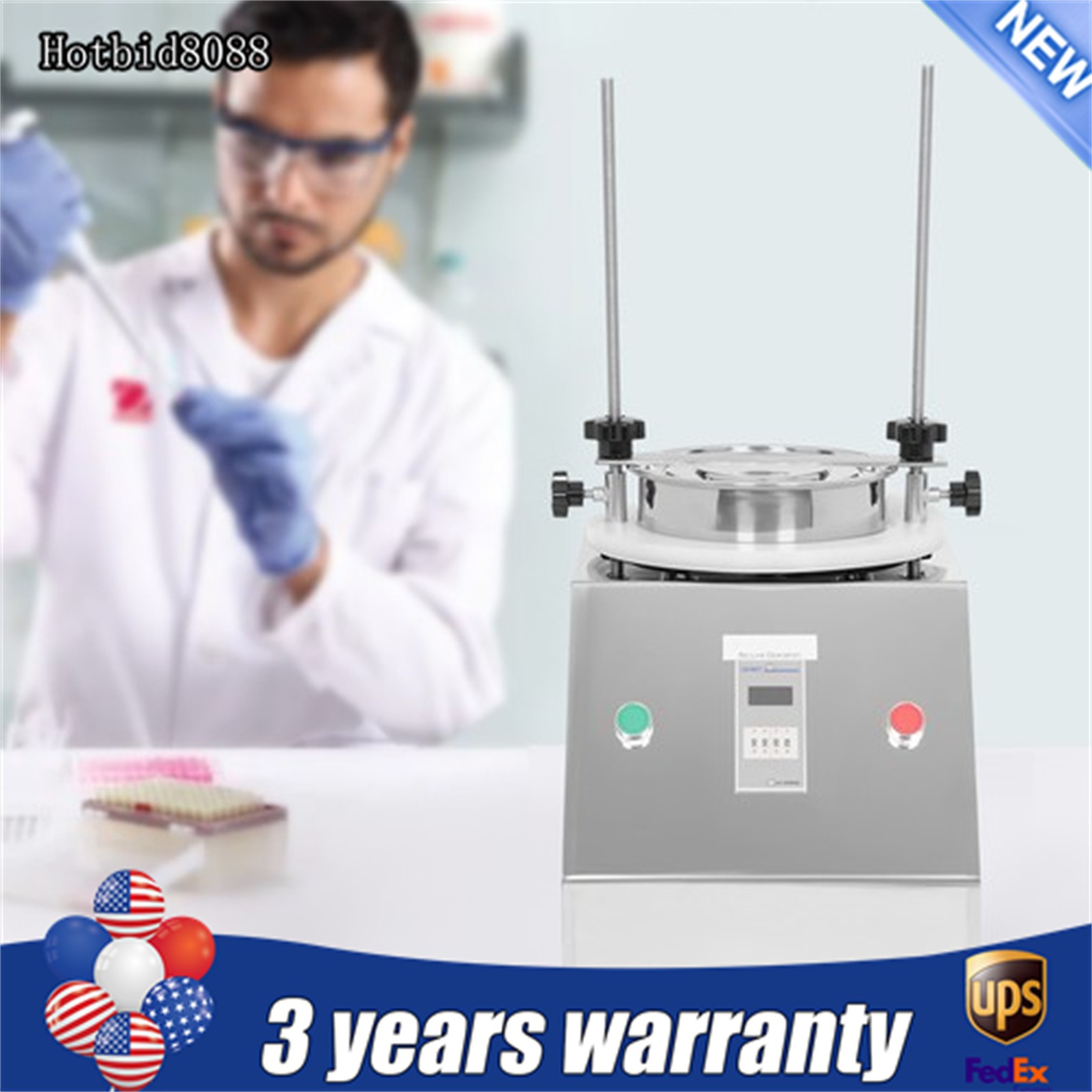 Corded Electric Lab Sifter Shaker Stainless Steel 1400R/Min 125W 110V USA