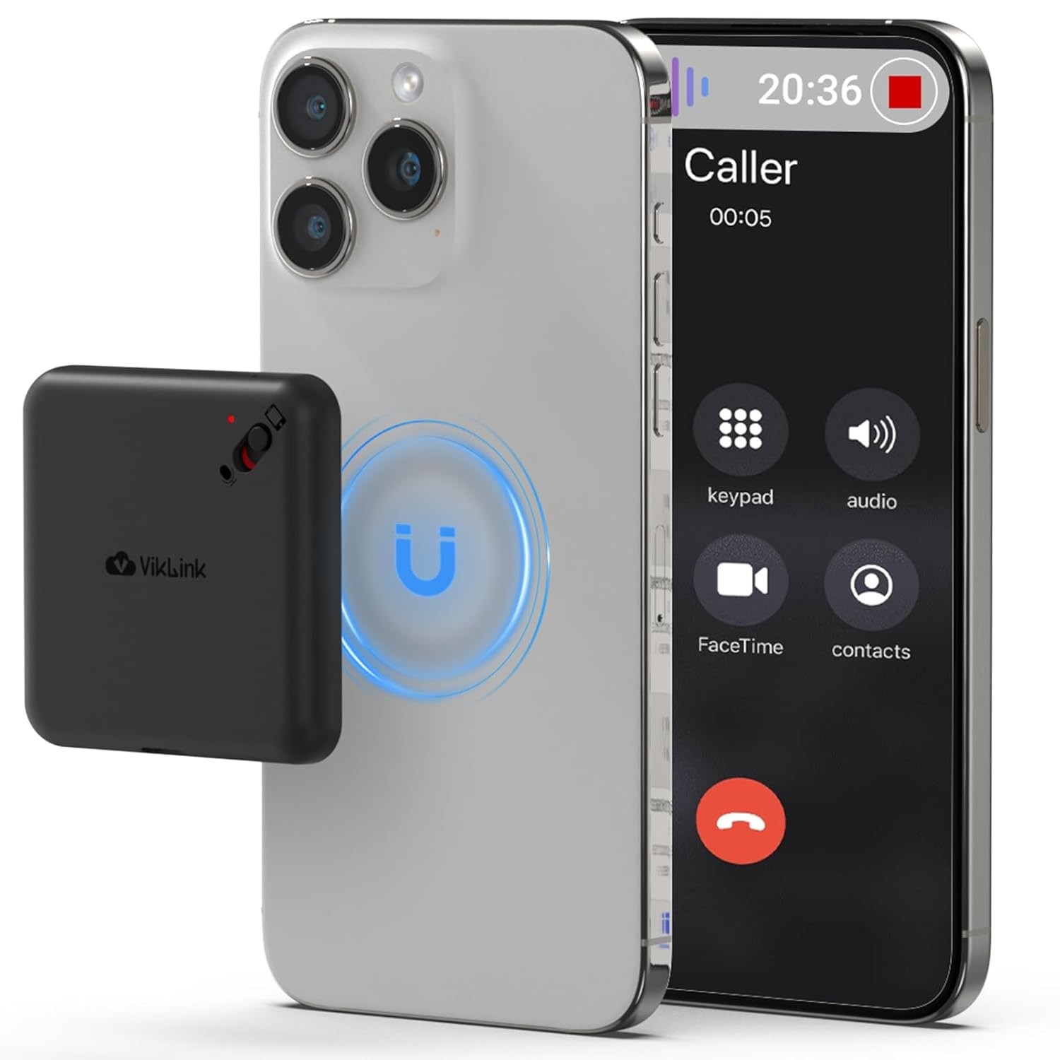 64GB Magnetic Voice Recorder Voice Activated with AI Noise Reduction Device NEW