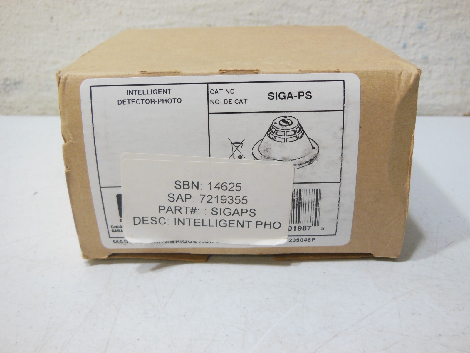 Edwards EST SIGA-PS Intelligent Photoelectric Smoke Detector – New