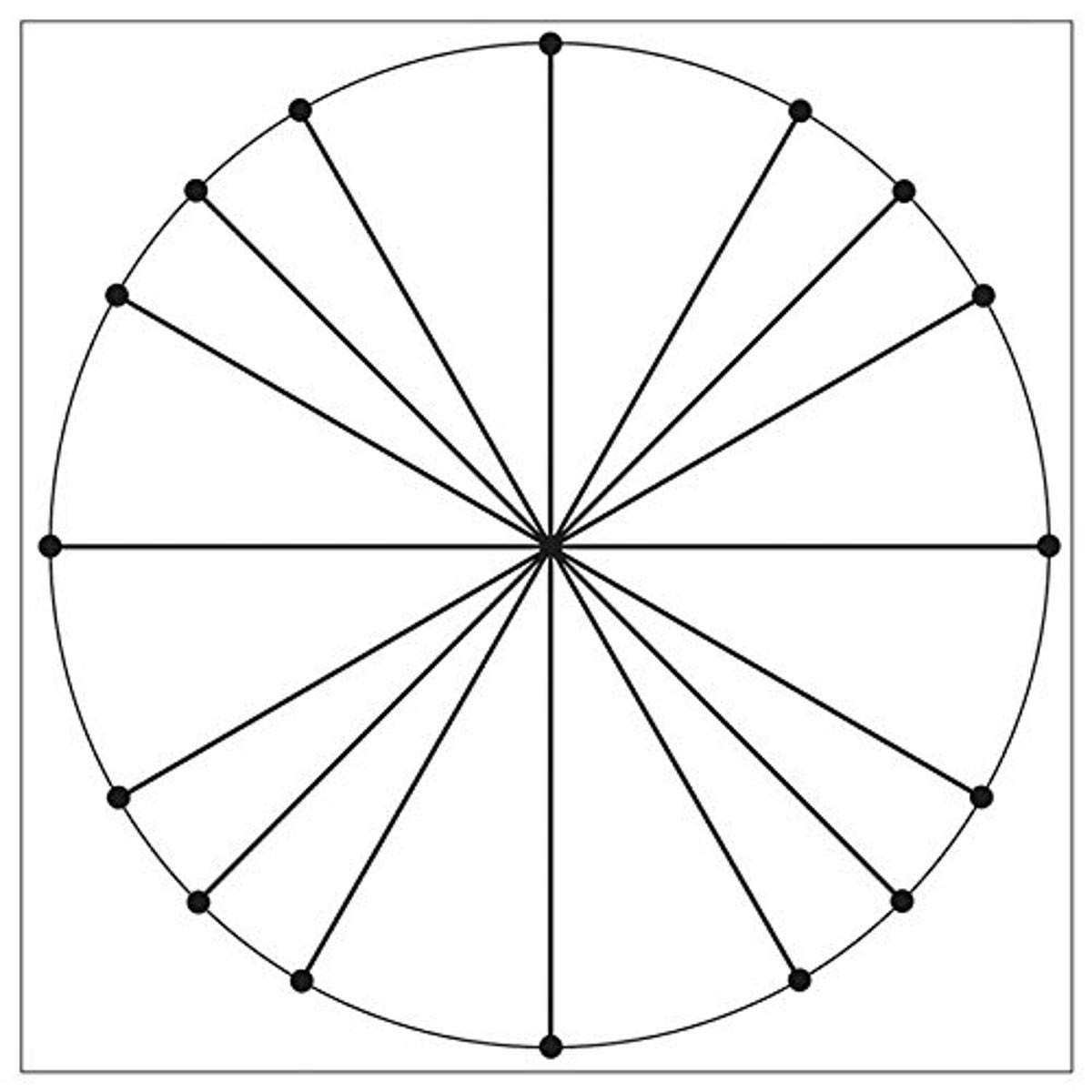 Geyer Instructional Products 502899 Static Cling Grid Unit Circle