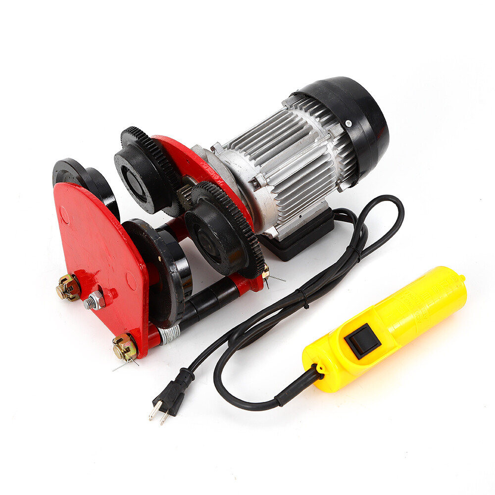 2200Lbs Electric Chain Hoist Winch Crane Overhead 10ft Lifting 500W 1400r/Min
