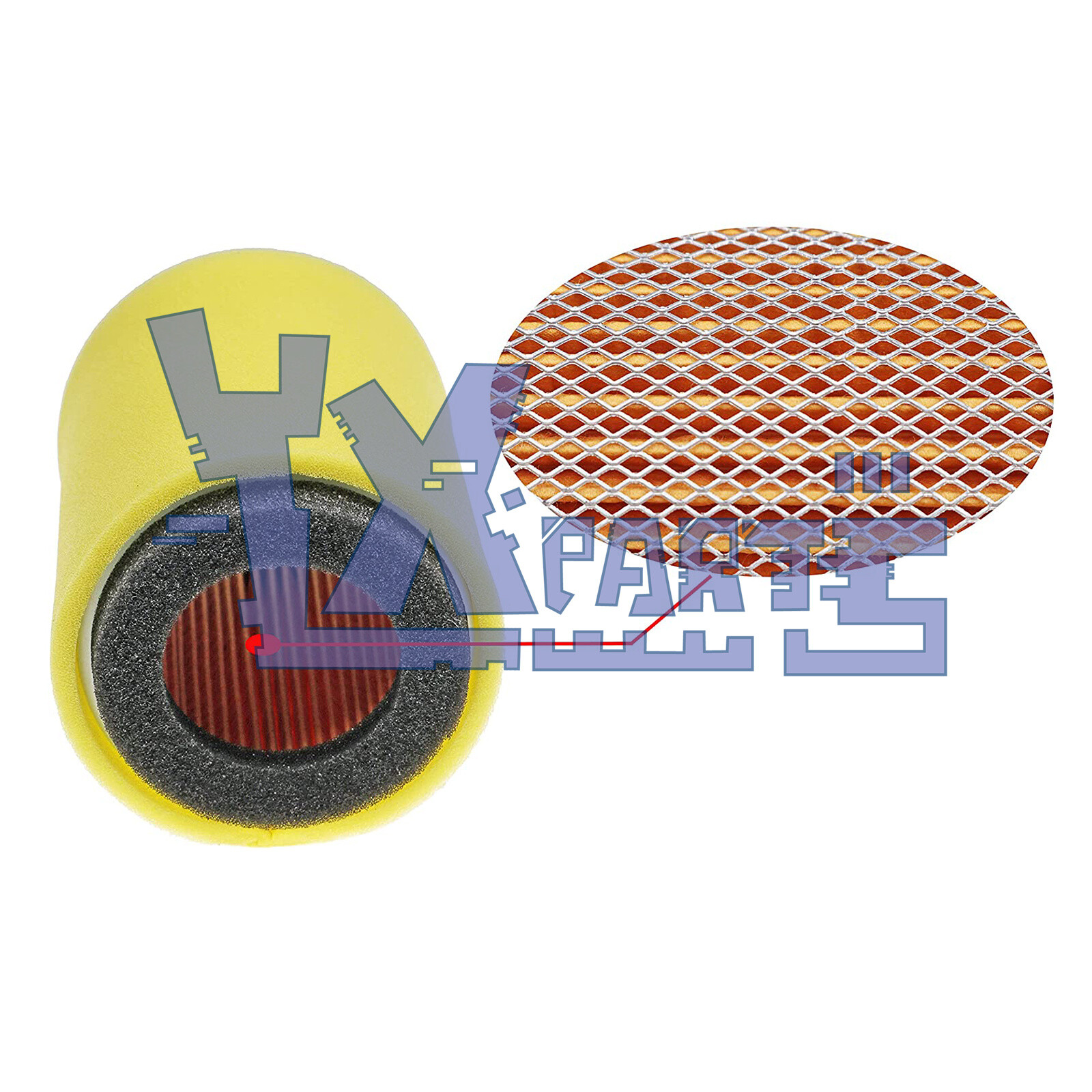 Air Filter 11013-1263 for Kawasaki Mule 2500 2510 2520 3000 3010 520 550 600 610