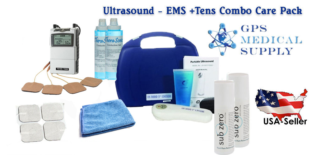 Personal Care Package US Pro 1000 Unit Professional Ultrasound Portable Combo