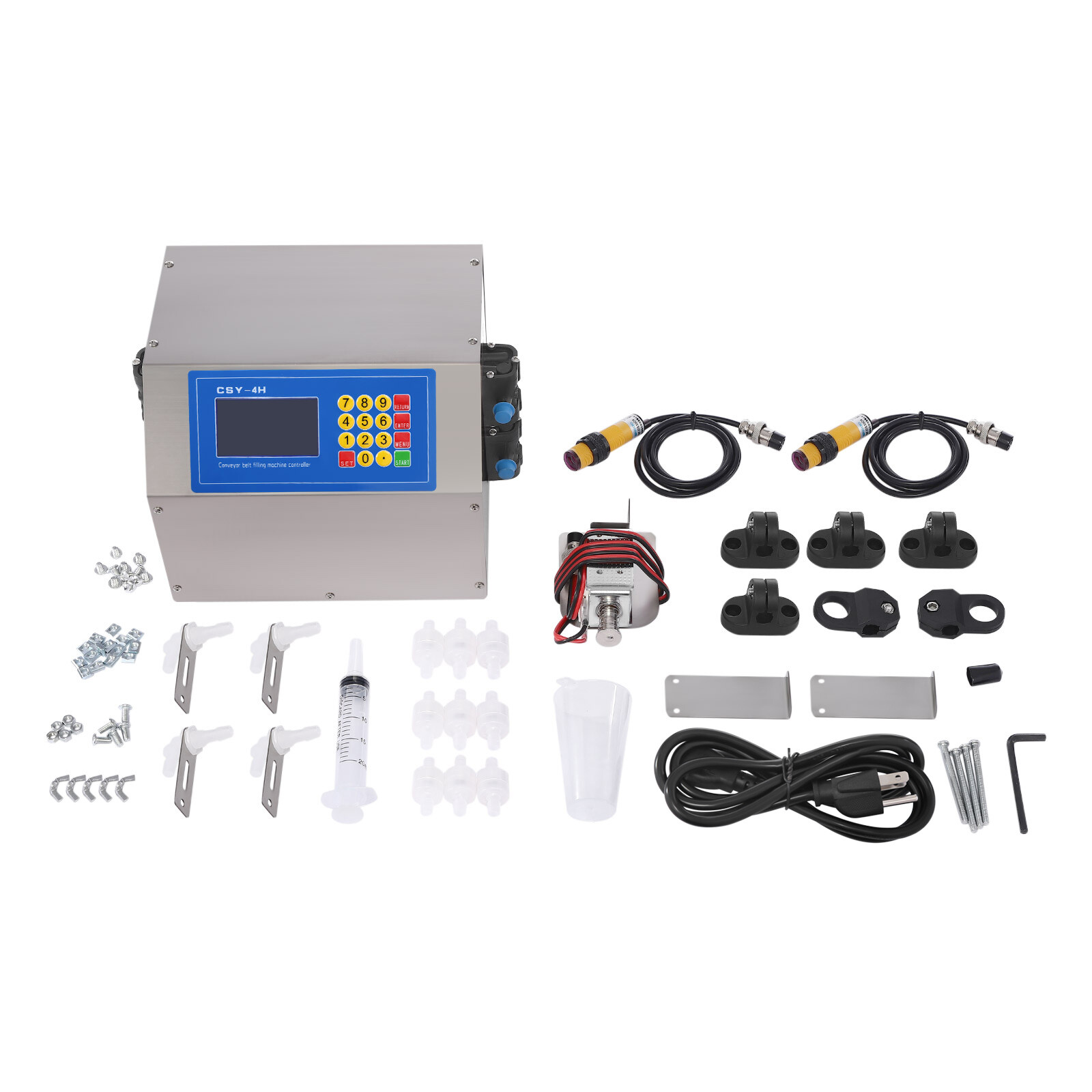 4-Head Automatic Diaphragm Pump Filling Machine 10-500ml Tabletop AC 110V