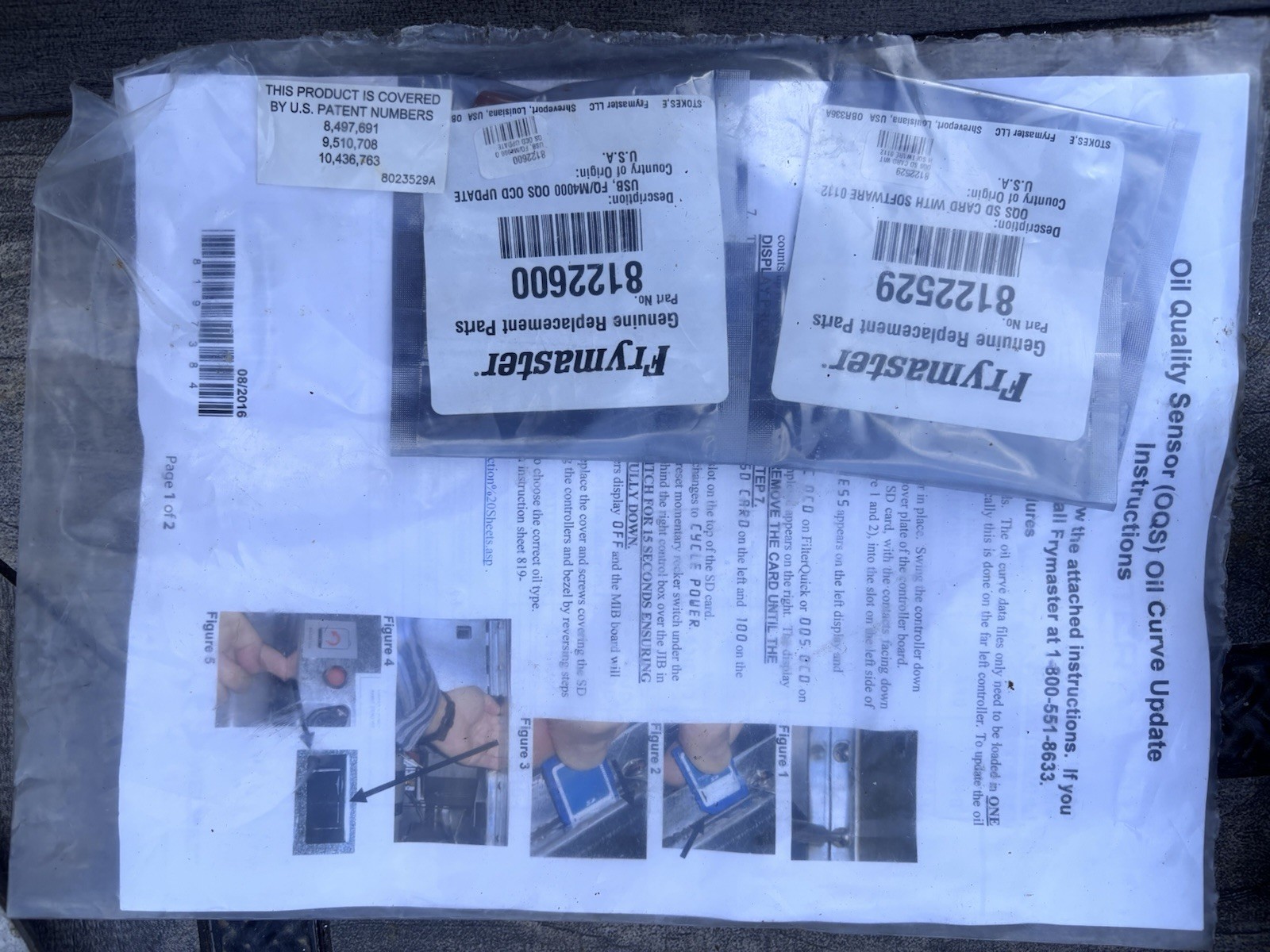 Original Frymaster brand upgrade kit SD and USB