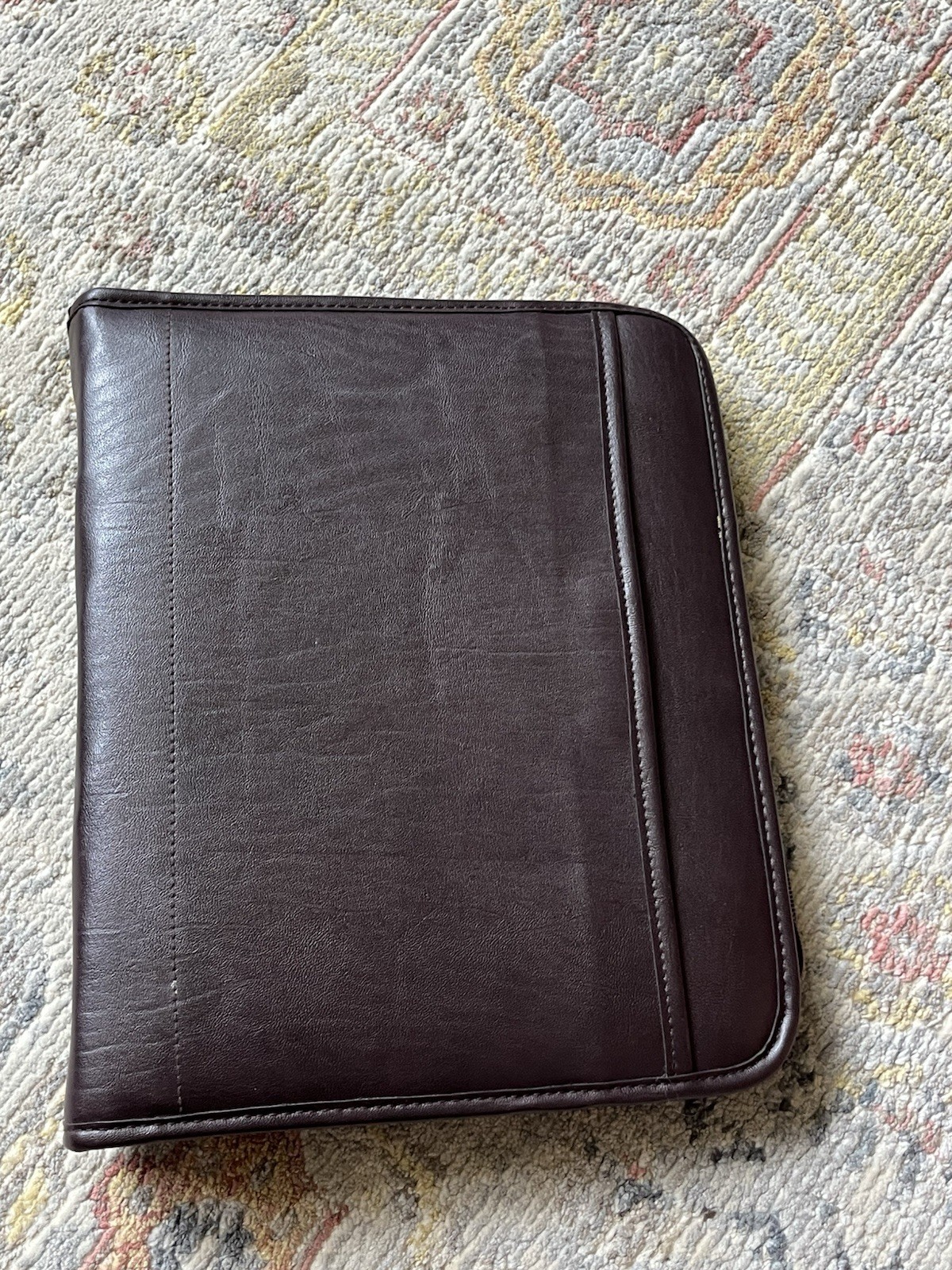 Avery~Leather Power Case~Zip Around Closure~Black~3 Ring Day Planner