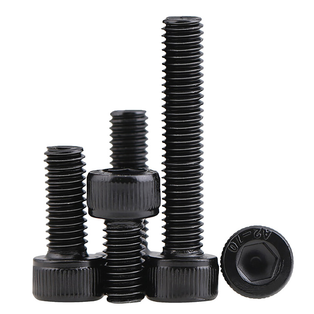 M1.4 M1.6 M2 M2.5 Black A2 Stainless Steel Allen Bolts Socket Cap Screw Hex Head