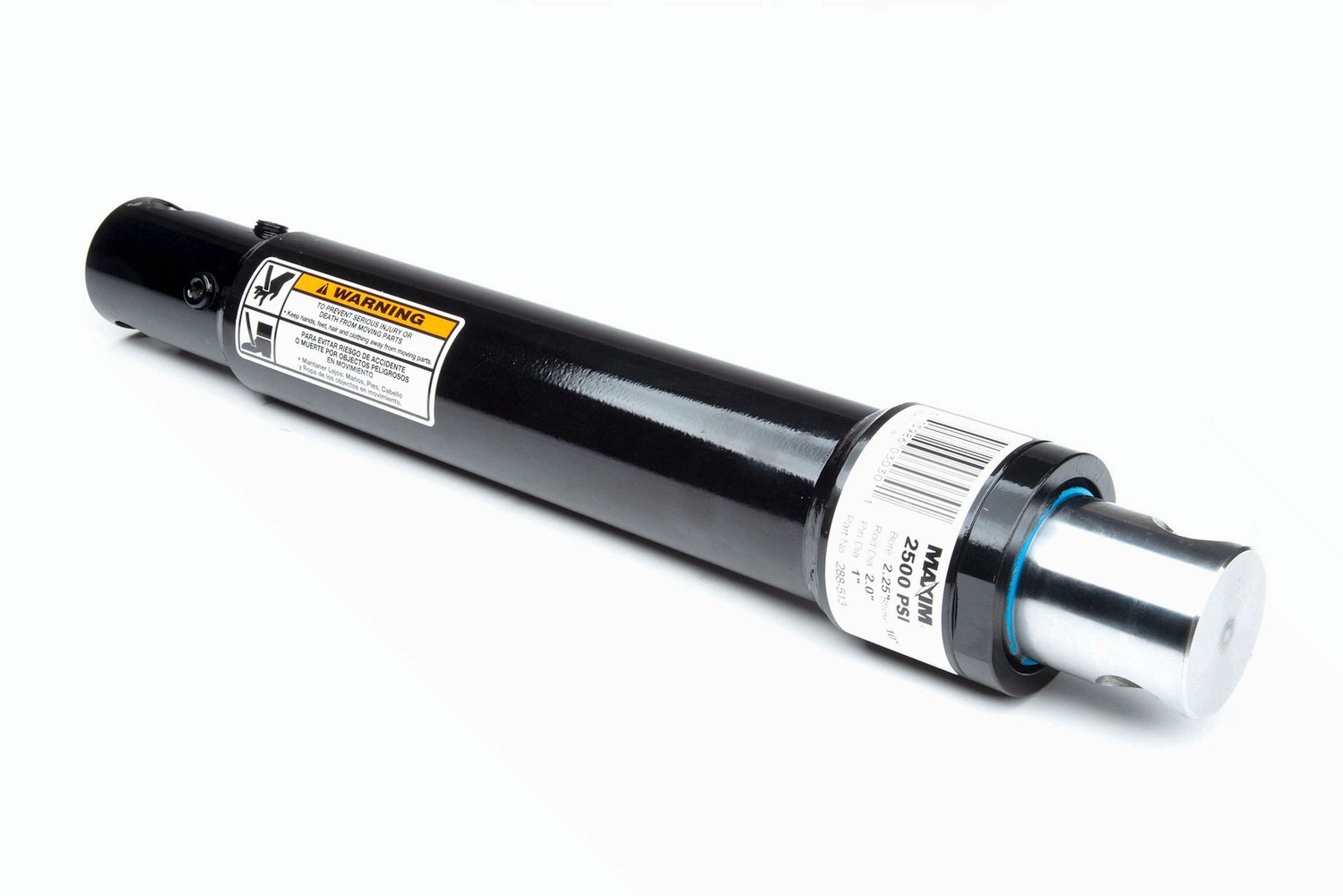Maxim Single Acting Snowplow Hydraulic Cylinder: 1.5 Bore x 6 Stroke – 1.5 Rod