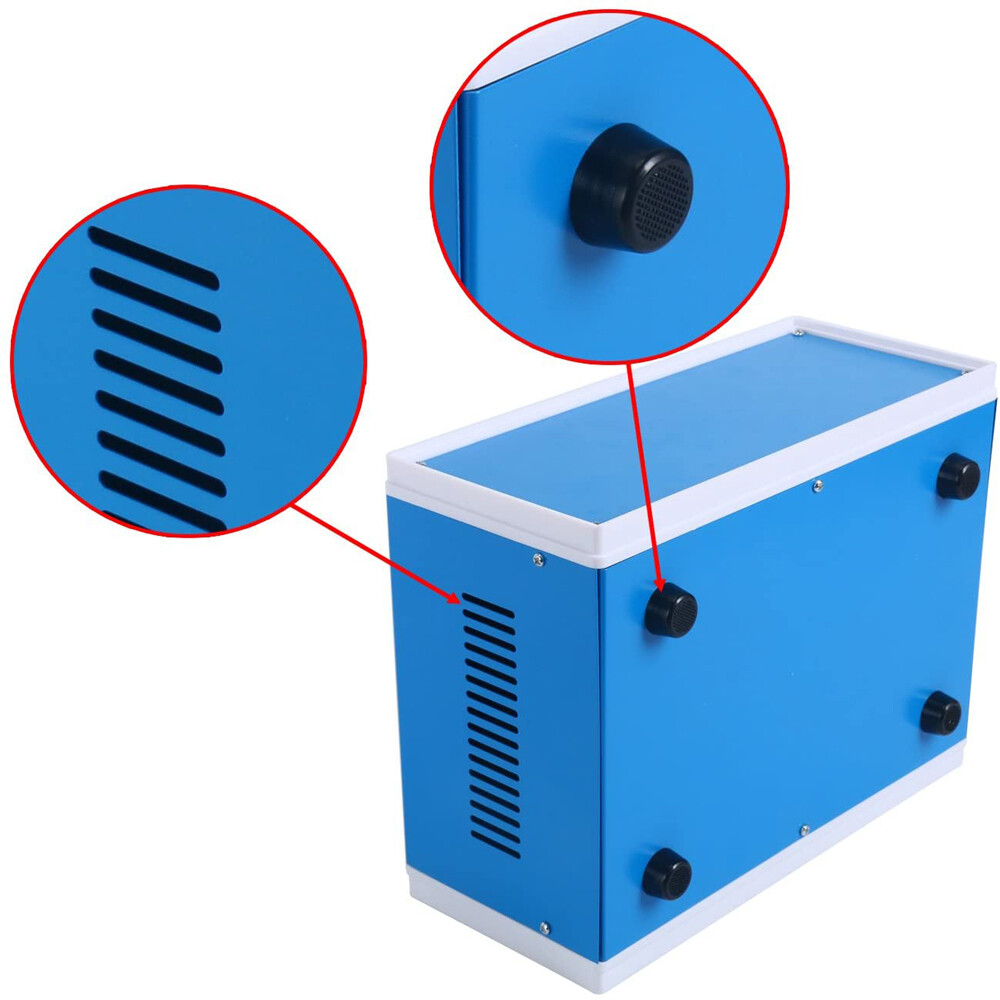 Electronic Enclosures Metal Enclosure Project Case DIY Box Junction Case Blue