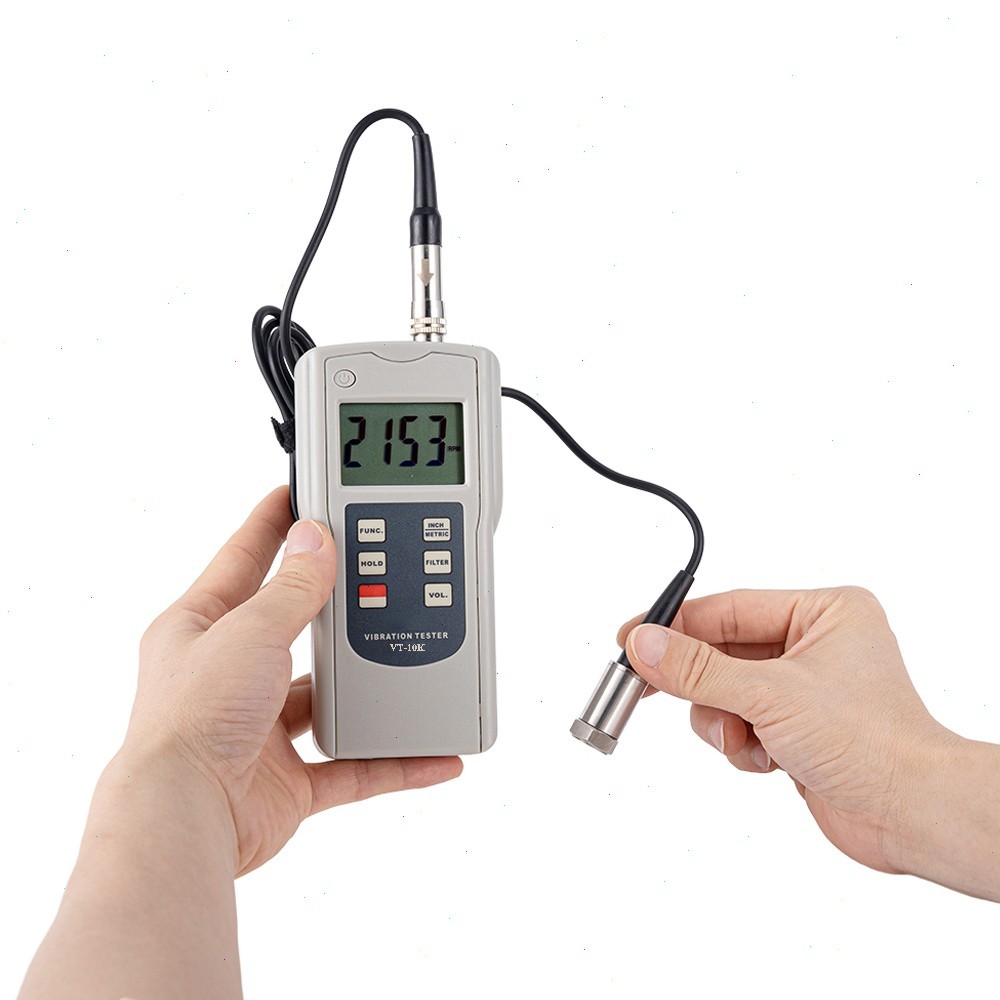 Vibrometer with Acceleration 0.1-400.0m/s² Equivalent Peak/0.3-1312ft/s²/0.0-40g