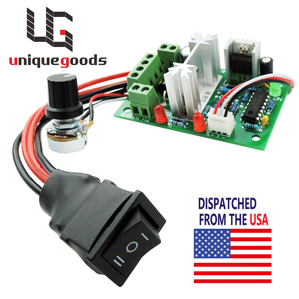 DC 10-30V Motor Speed Controller Reversible Switch PWM Adjustable Regulator 80W