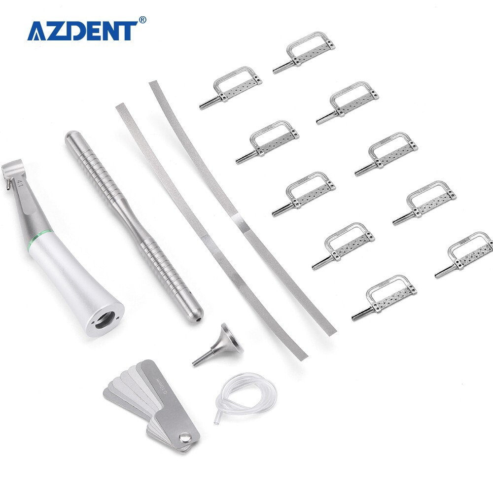 Dental 4:1 Reduction IPR Handpiece Contra Angle Interproximal Stripping Gauge