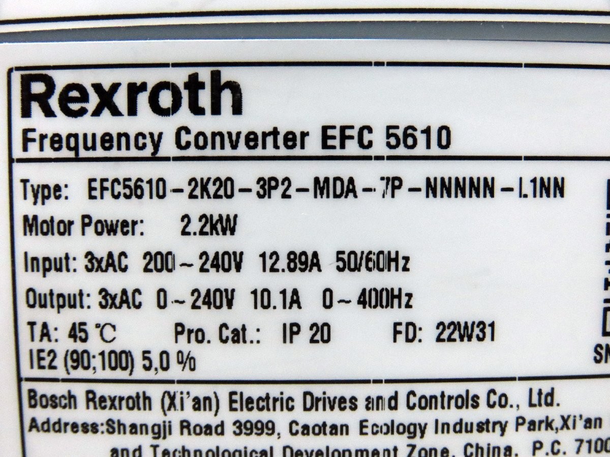 MINT CONDITION Rexroth EFC5610-2K20-3P2-MDA-7P-NNNNN-L1NN *SAMEDAY SHIP AVAILABL