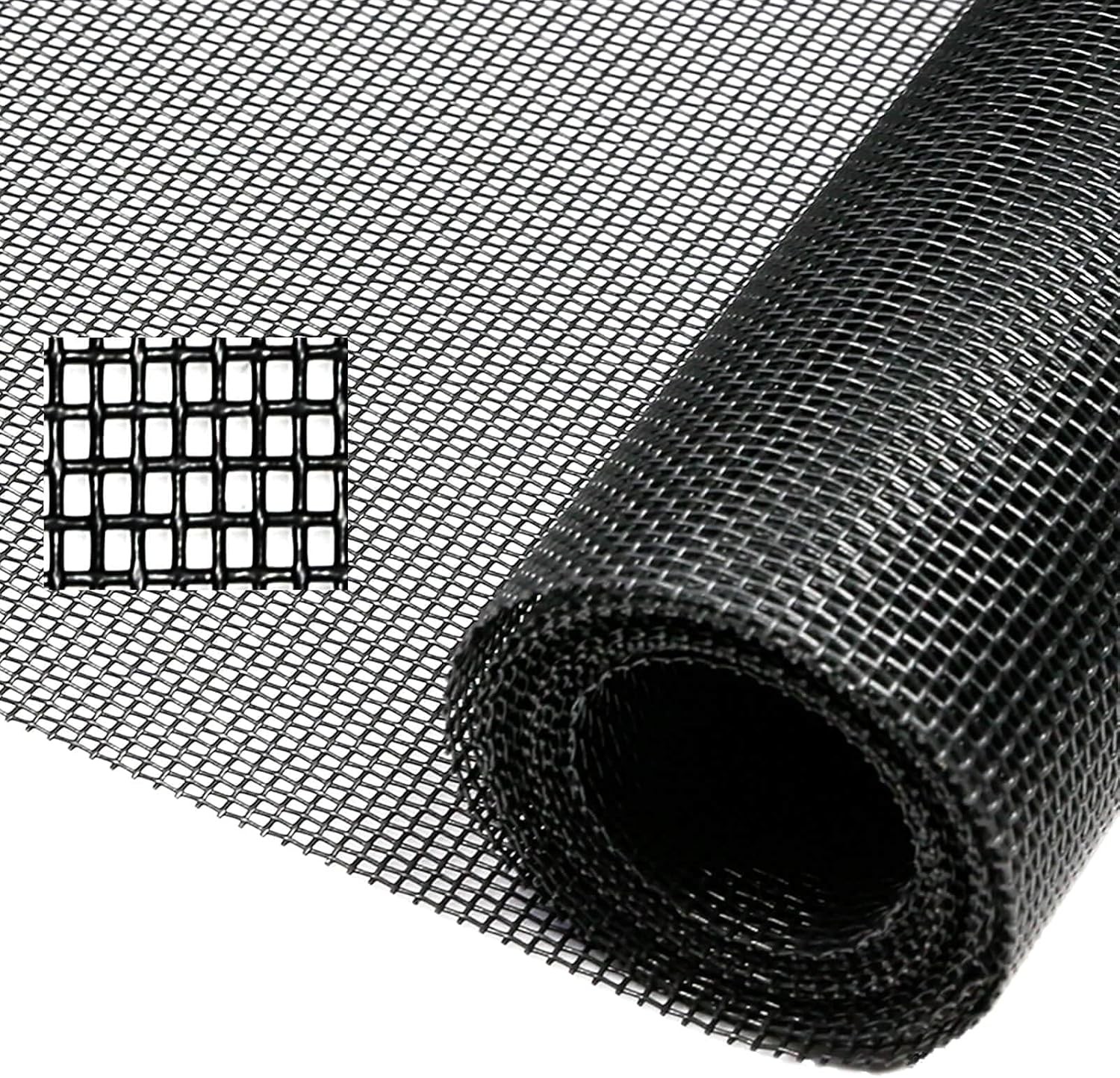 Tooltriz Pet Proof Window Screen Replacement, 48“ x 48“ x 100, Black