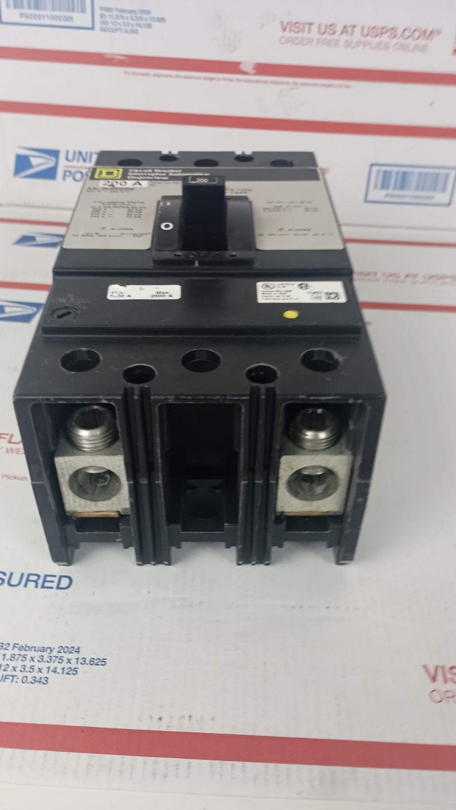 Square D KAL KAL26200 2 Pole 200 Amp 600v Gray Label I-Line Circuit Breaker «AK»