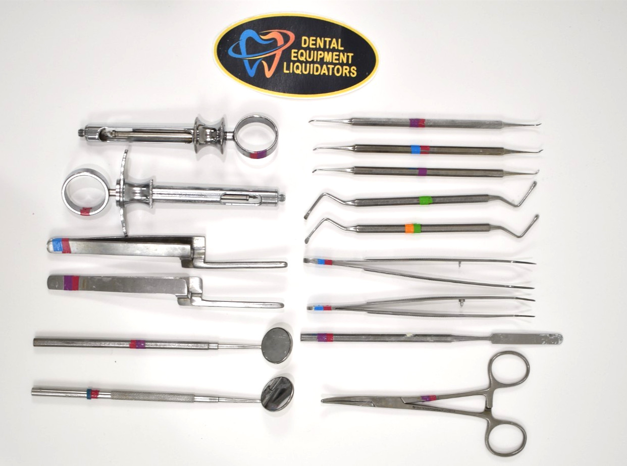 FIFTEEN Dental Dentist Instruments – Various Models As Shown