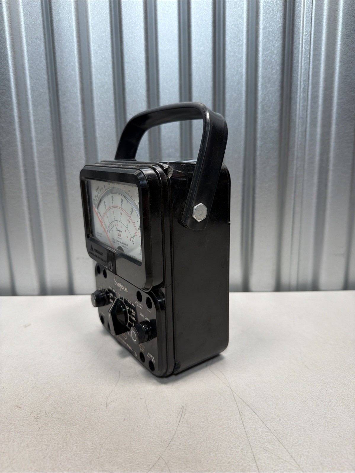 Simpson Series 3 Model 270 Taut Band Volt-Ohm-Milliammeter – Works!