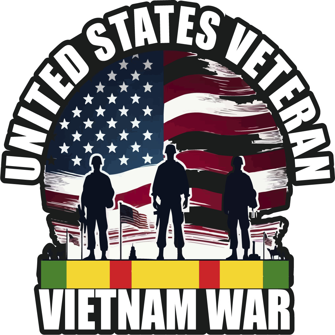 Vietnam War United States Veteran | Laminated Vinyl Decal Sticker Label