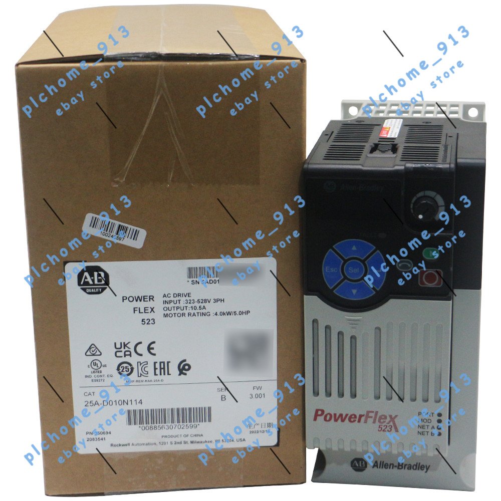 2024 New Allen-Bradley 25A-D010N114 PowerFlex 523 4kW (5Hp) AC Drive