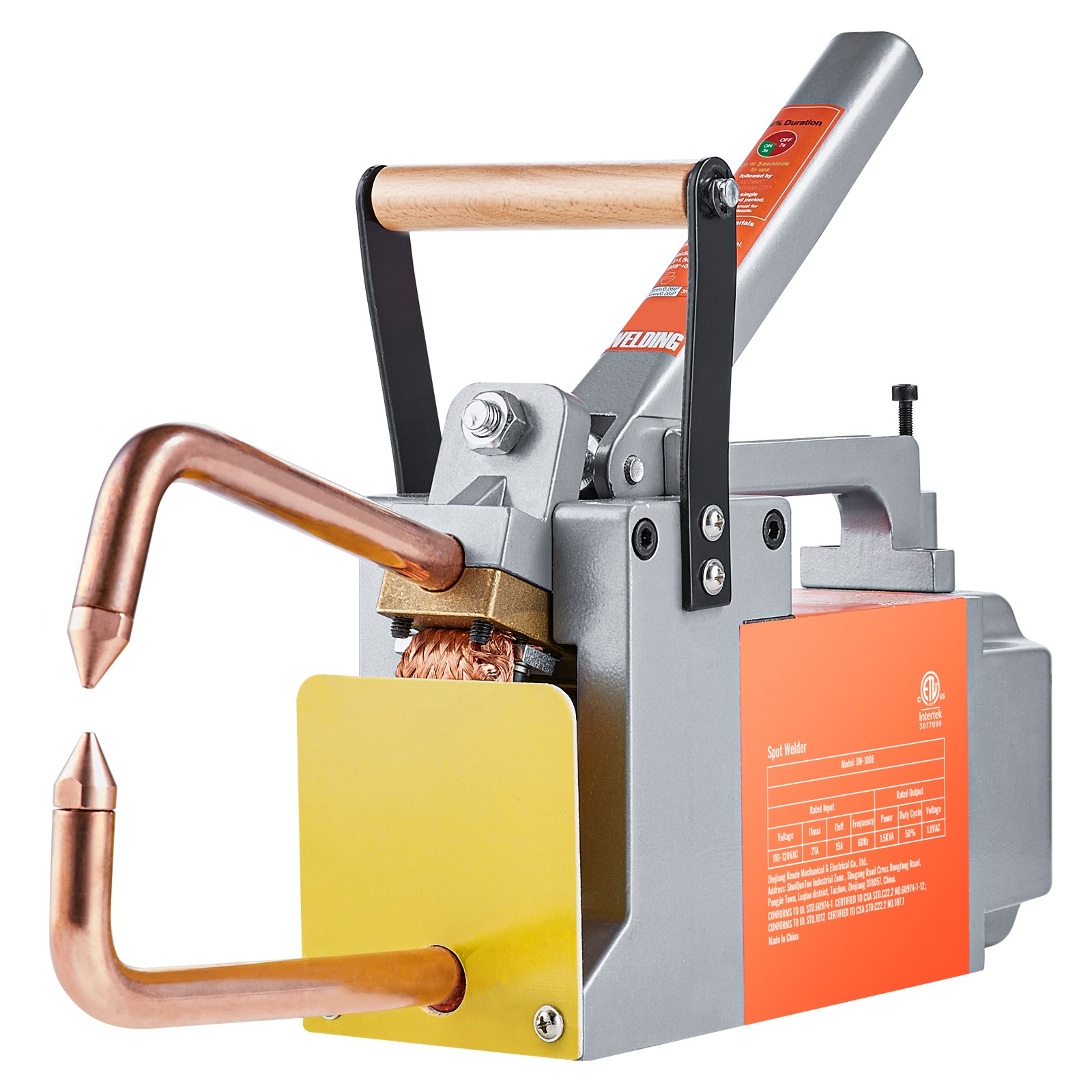 VEVOR Portable Spot Welder 1/8-inch Thick Spot Welder with 1.5KVA Input Capacity