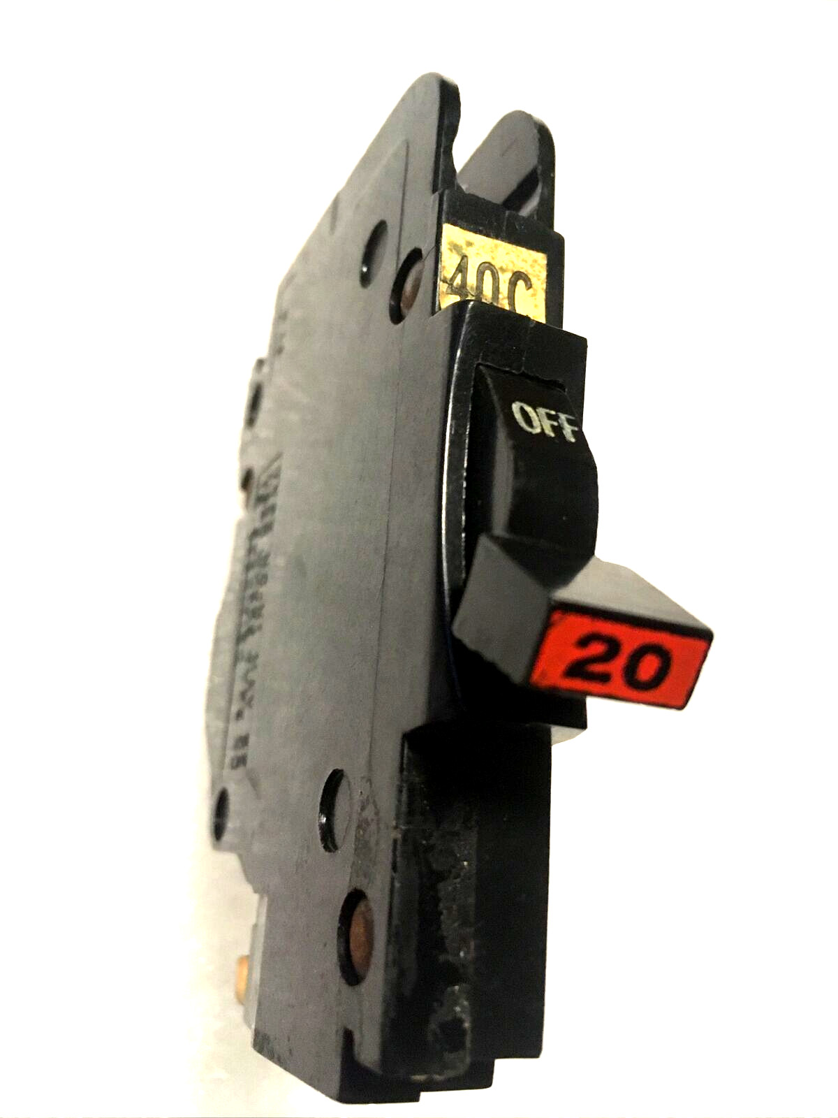 NC120 FPE 20 Amp 1 Pole Stab-Lok «Thin» Federal Pacific Breakers NC20 RED