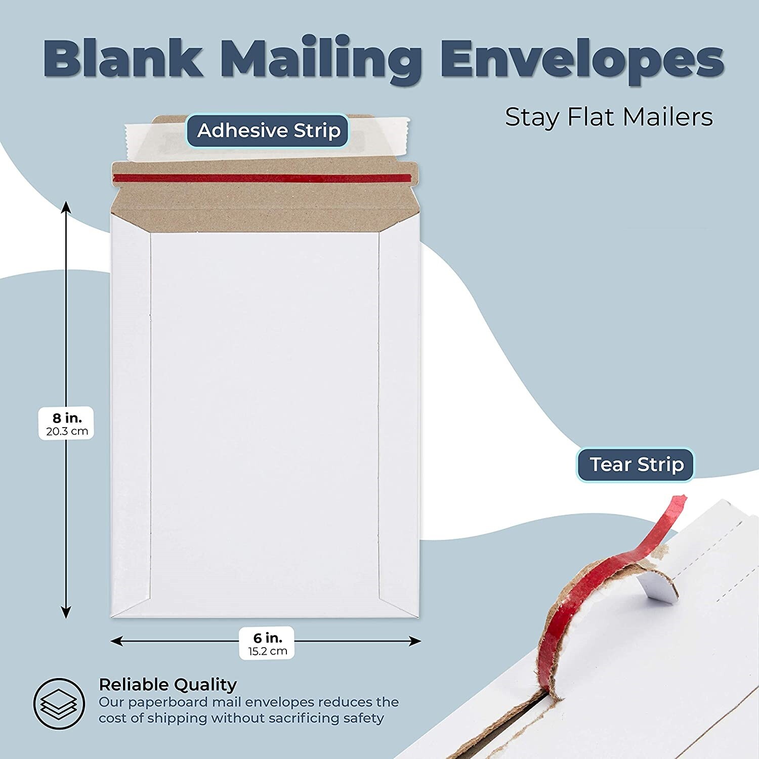 6″ x 8″ PHOTO MAILERS ENVELOPES FLAT DOCUMENT SELF SEAL 6″x9″ 100 to 2000