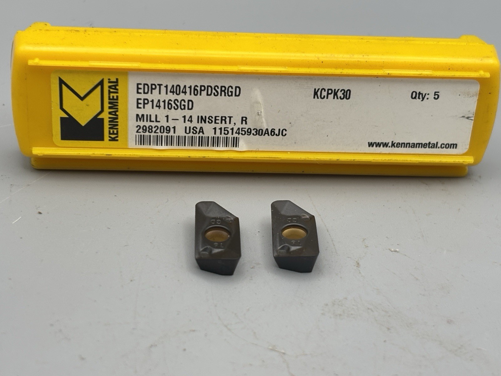 Kennametal EP1416SGD KCPK30 Carbide Milling Inserts EDPT 140416PDSRGD (2pcs)