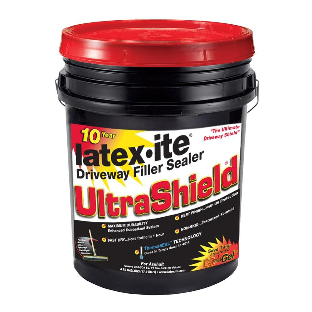 NEW Durable 4.75 Gal. Ultra Shield Driveway Filler Sealer Non-Skid Repair