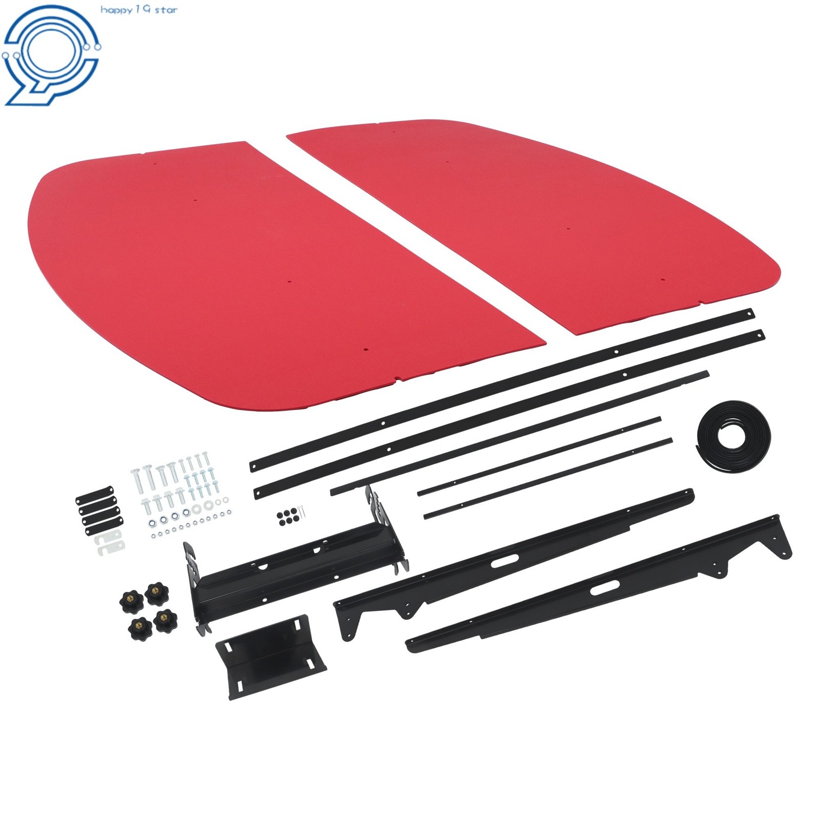 Red Universal Tuff Top Tractor Canopy 52″ X 52″ For ROPS 2″ x 2″ or 2″ x 3″