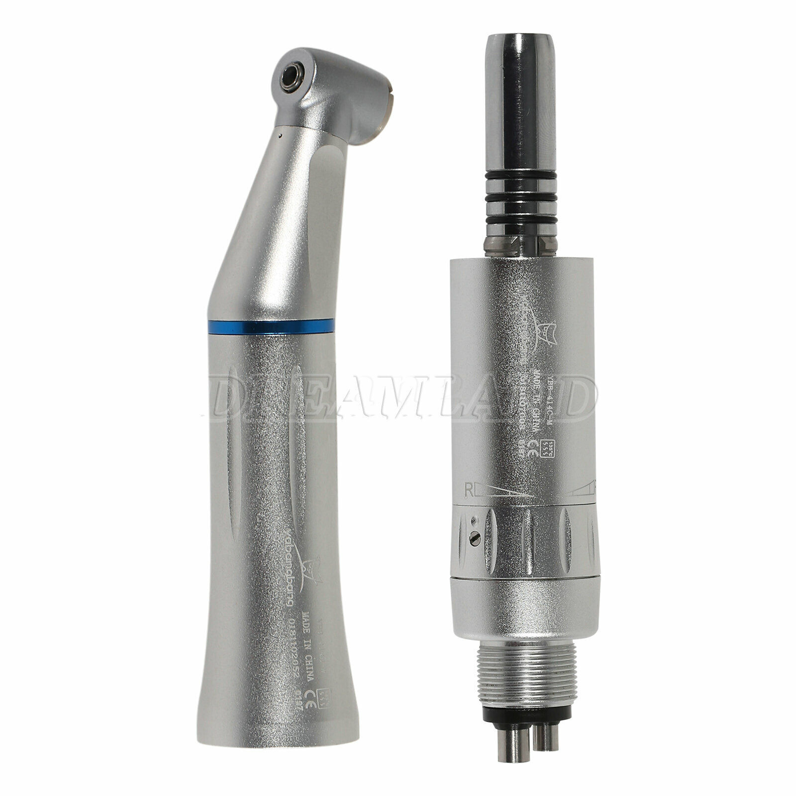 Dental low slow speed straight handpiece/ contra angle / air motor 4Hole Black
