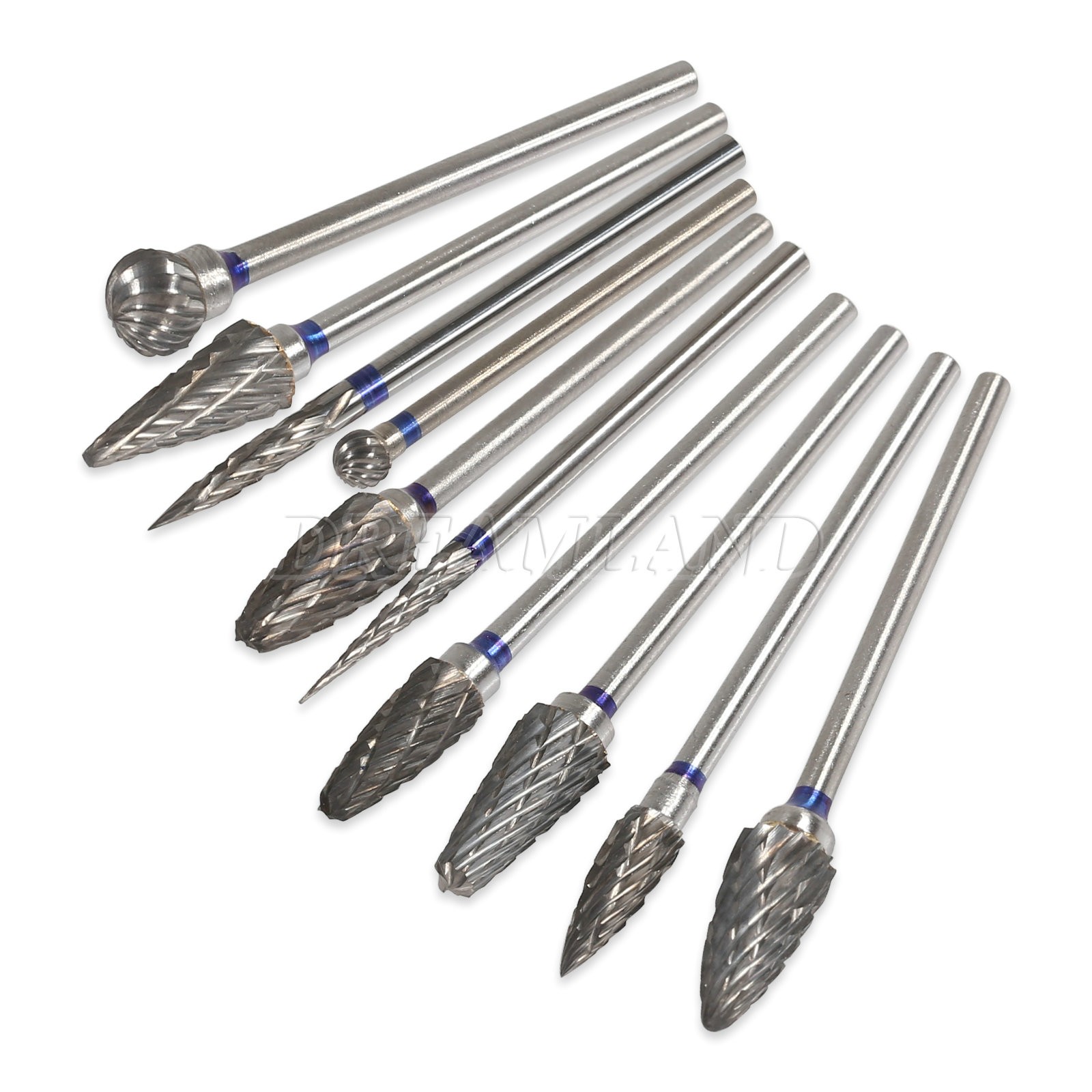 Dental Lab Marathon Micromotor Straight Handpiece/Contra Angle Polisher +10Burs