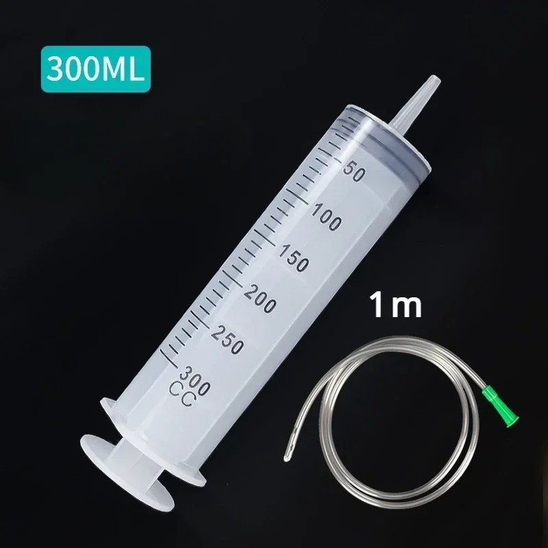 100ml 300ml 500ml Large Capacity Syringe with Hose Oil Pump Pet Feeding Measure