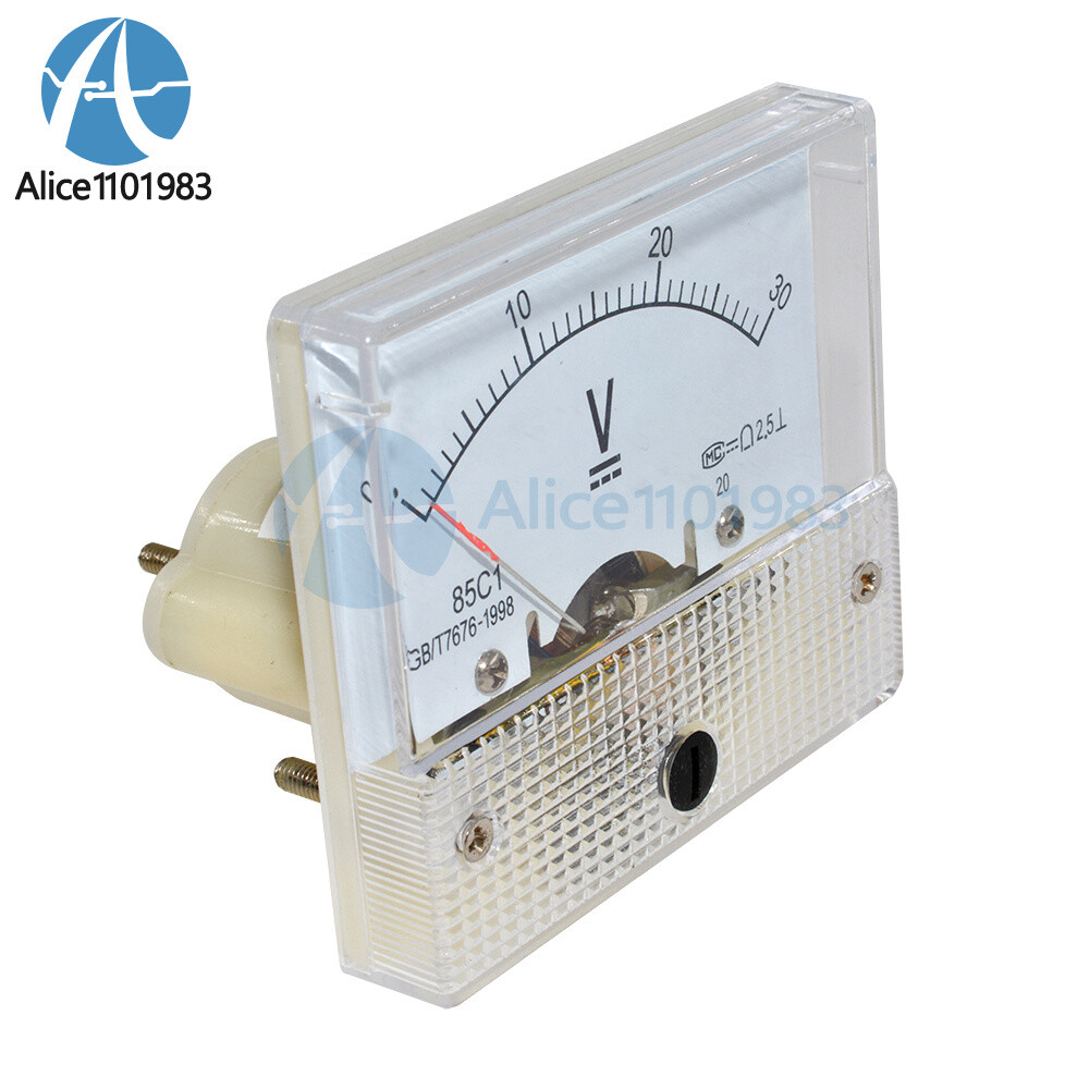 DC 30V Analog Panel Volt Voltage Meter Voltmeter Gauge 85C1 0-30V