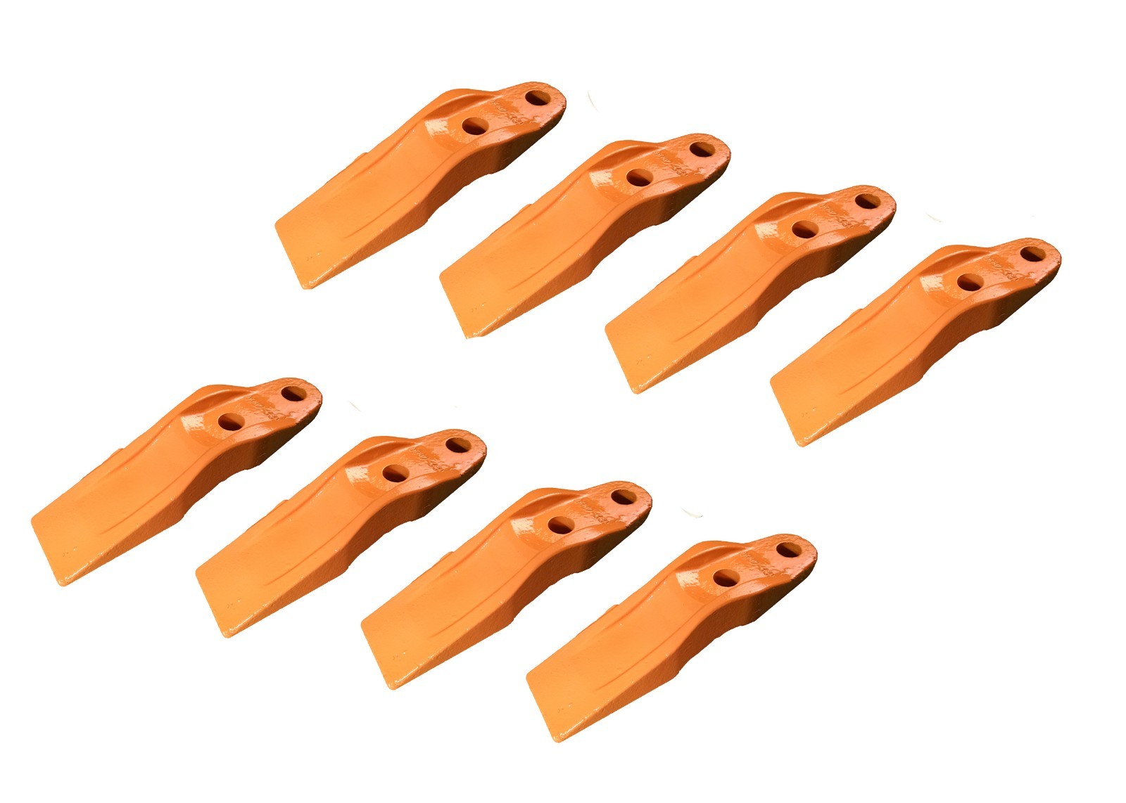 8 Skid Steer, Loader Bolt-On Uni-Teeth 132-4720, 2 3/8″ Hole to Hole Spacing