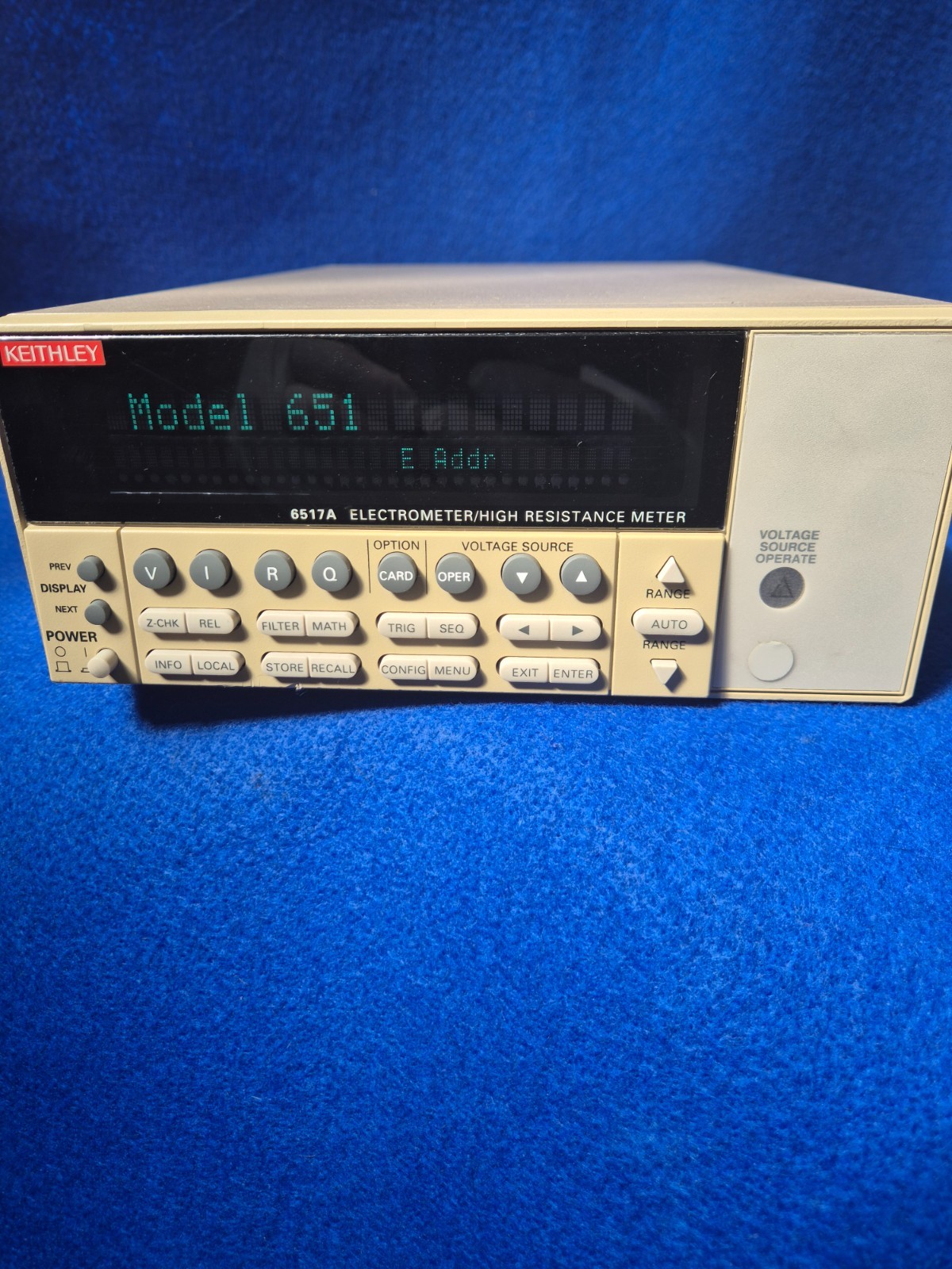 Keithley 6517A Electrometer/ High Resistance Meter w/6522 Scanner Card.