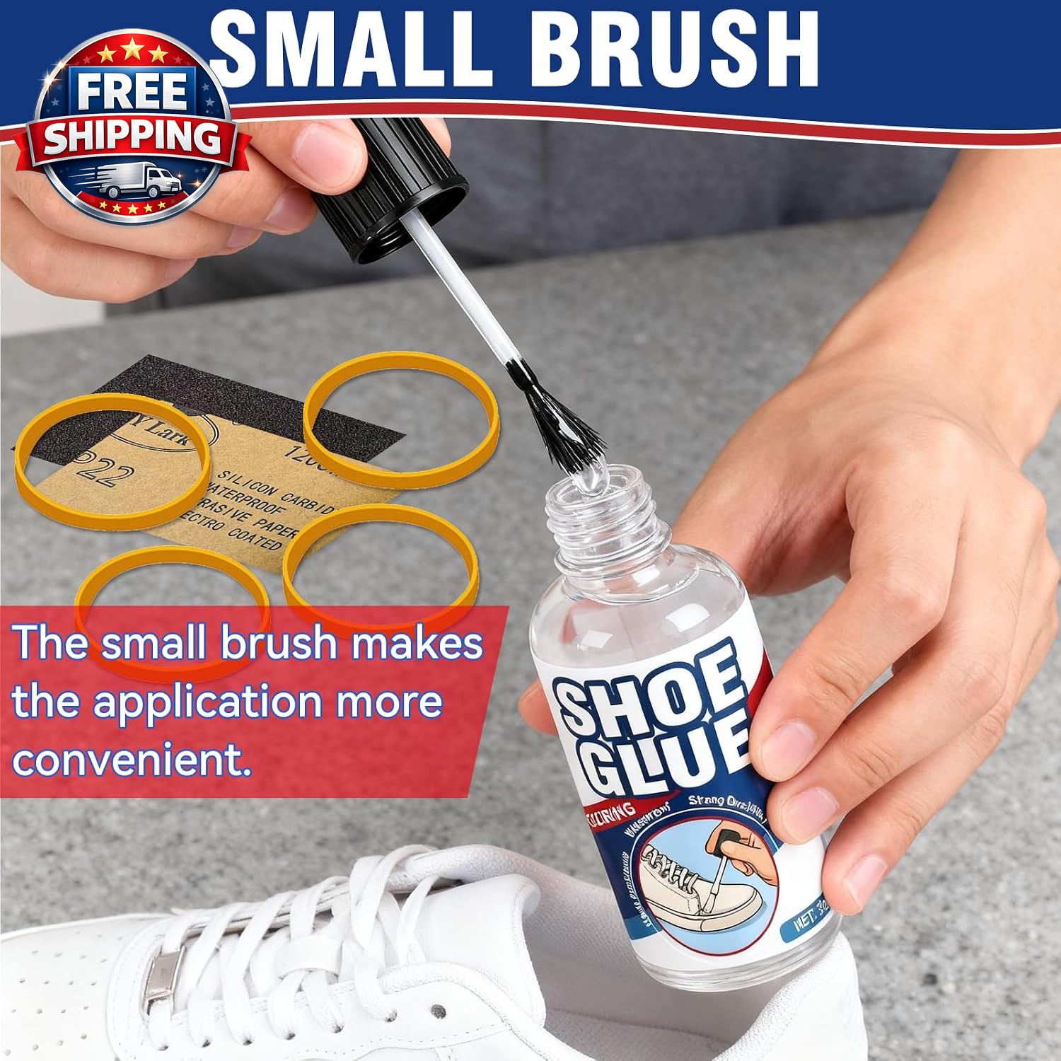 Shoe Glue, 30 G Clear Super Glue for Shoe Repair, Fast Curing & Waterproof Adhes