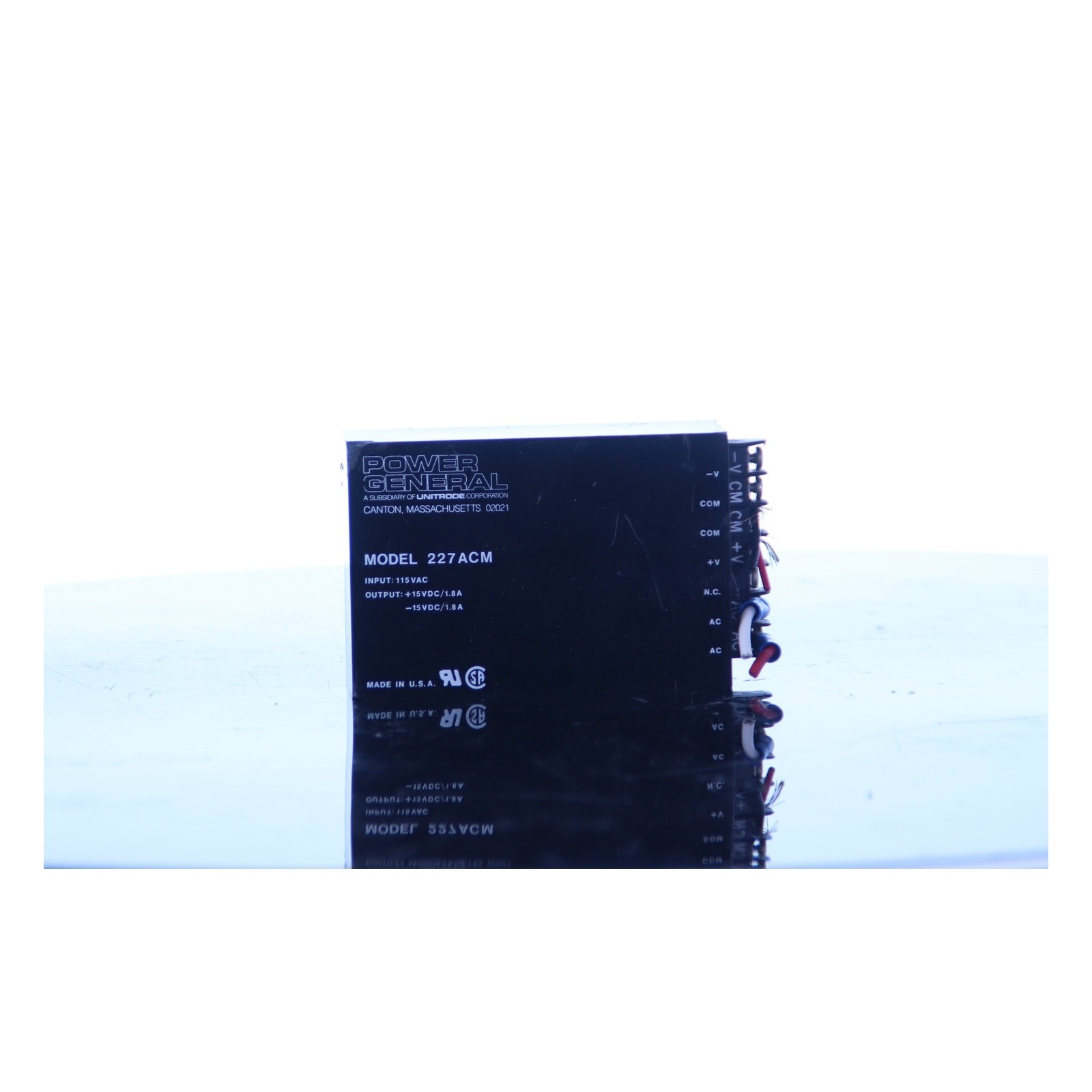 Power General 227ACM Power Supply Input 115VAC Output +/-15VDC 1.8A